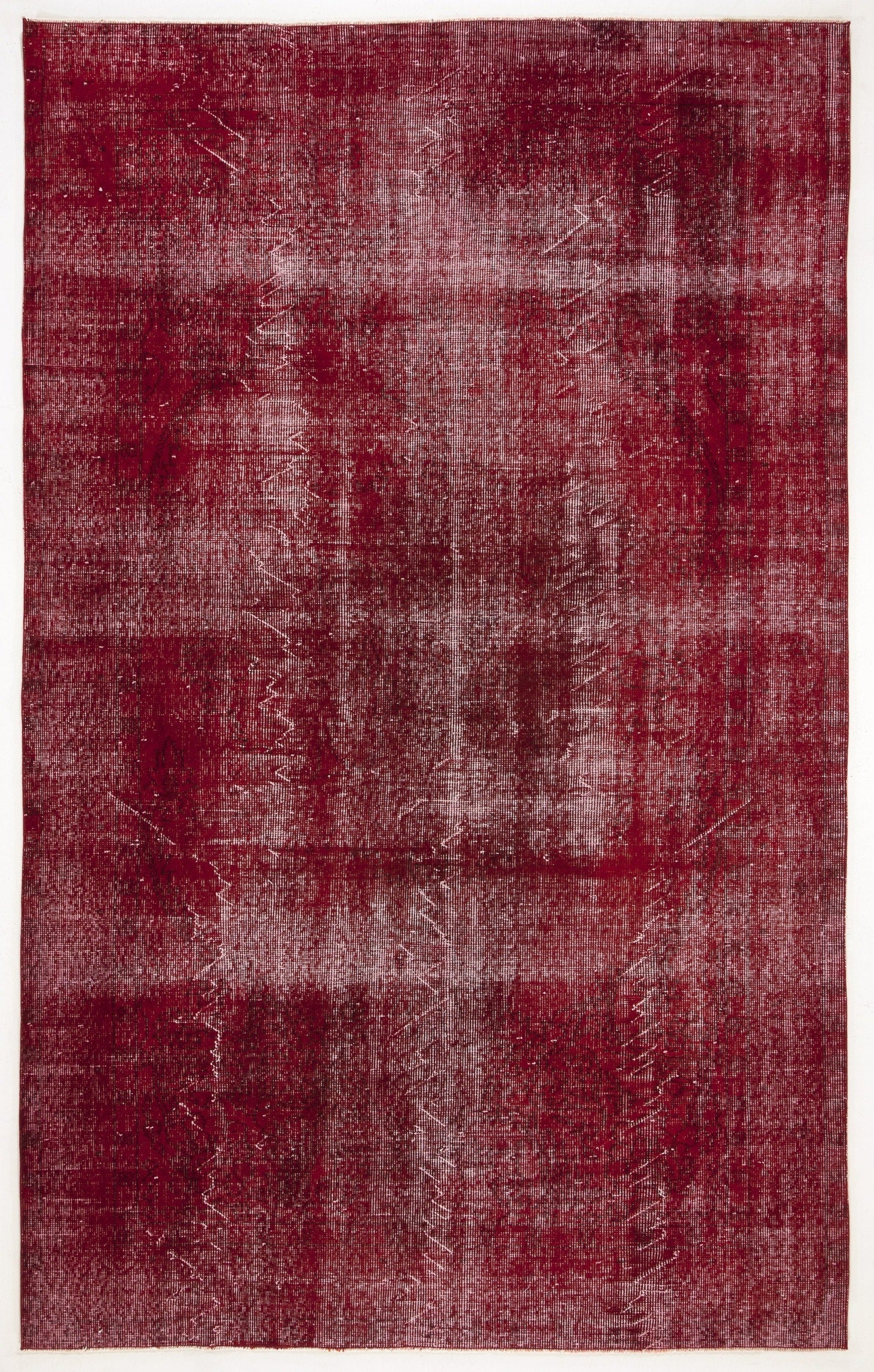 Atina Red Vintage Wool Handmade Area Rug 6'2" x 9'11"