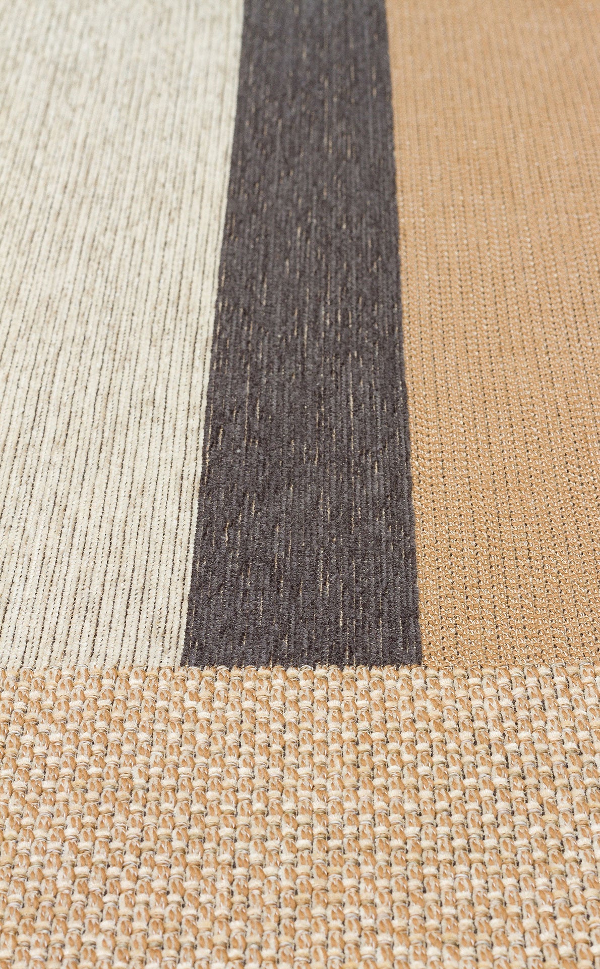 Cotton Kilim Rug - Beige Geometric Kilim Carpet | Non Slip, Easy Clean
