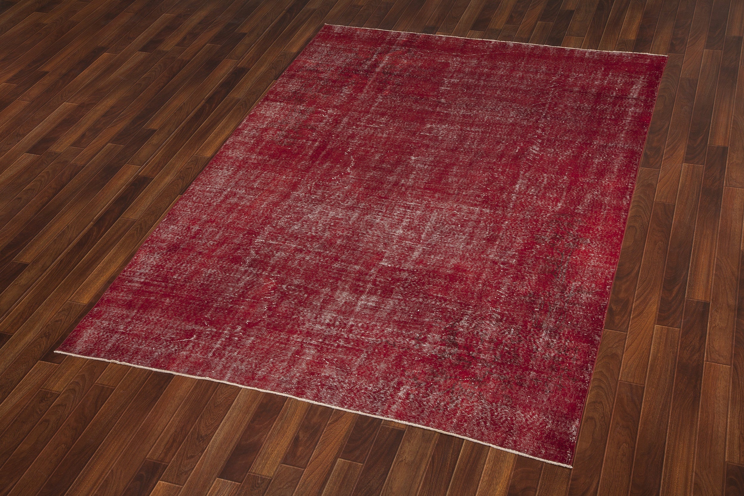 Atina Red Vintage Wool Handmade Area Rug 7'1" x 10'3"