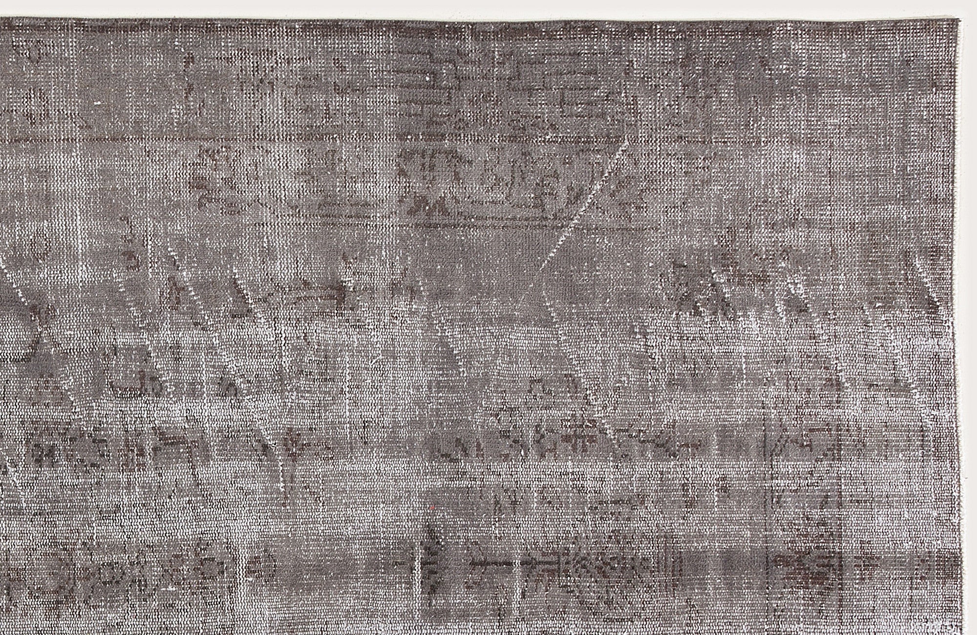 Atina Grey Vintage Wool Handmade Area Rug 5'7" x 9'5"