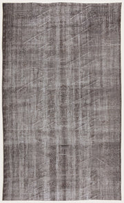 Atina Grey Vintage Wool Handmade Area Rug 5'7" x 9'5"