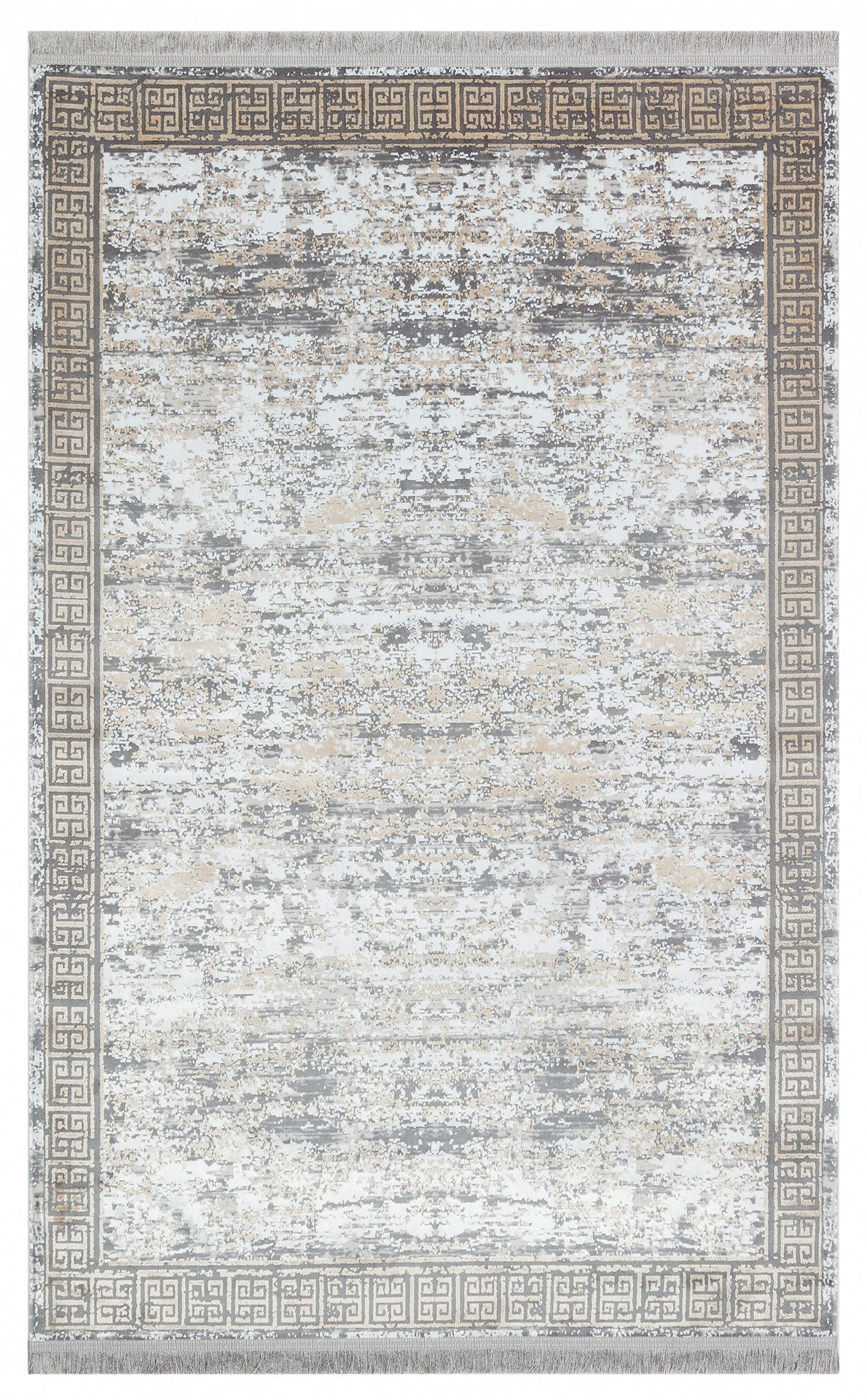 Machine Made Area Rug – Beige Classic Woven Carpet With Soft Texture