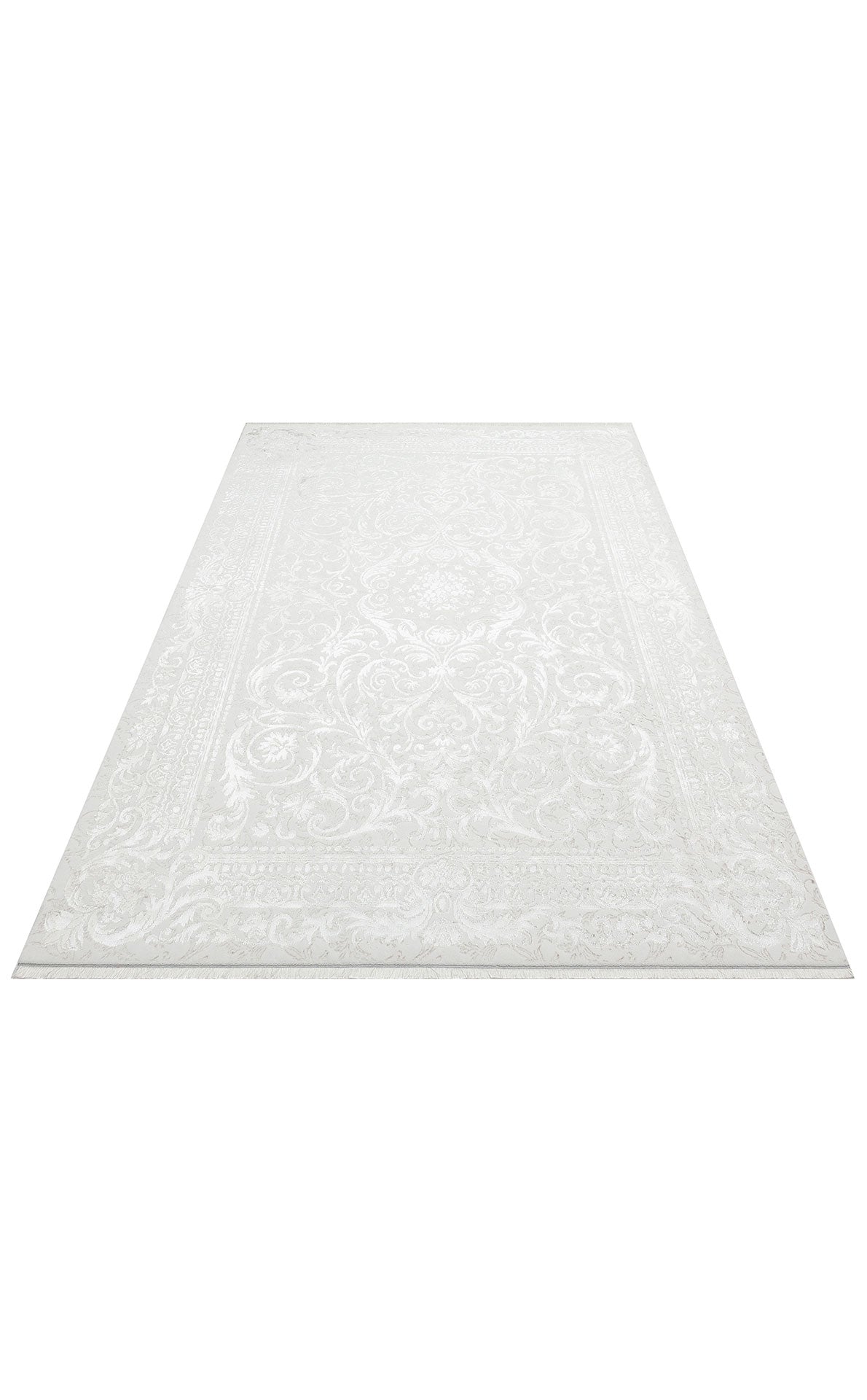 Classic Area Rug – Machine Made Cream Rug with Soft Texture & Non Slip Pad