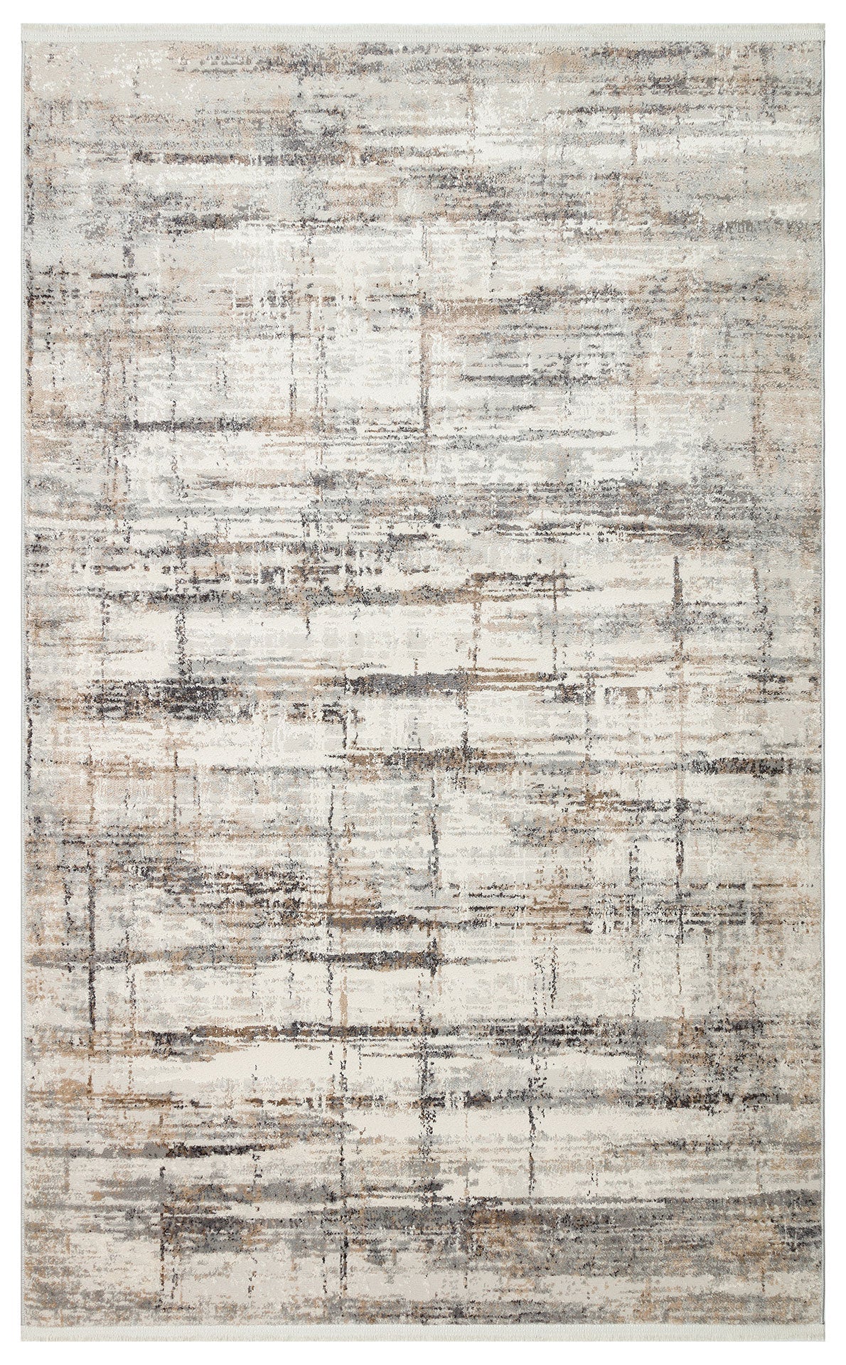 Vintage Area Rug – Machine Made Cream Washable Carpet with Anti Slip Backing