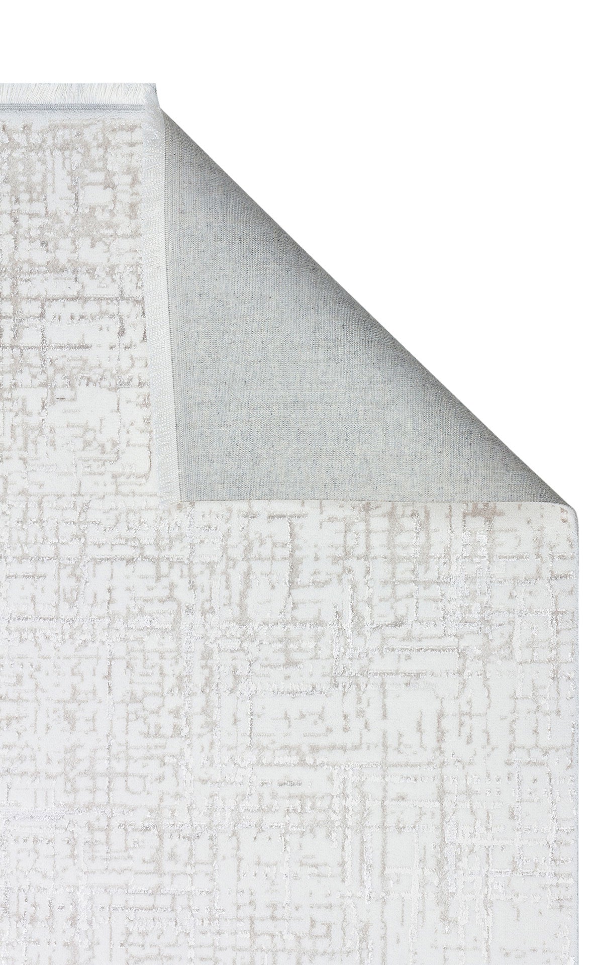 Modern Area Rug - Machine Made Cream Rug With Washable Non Slip Soft Texture