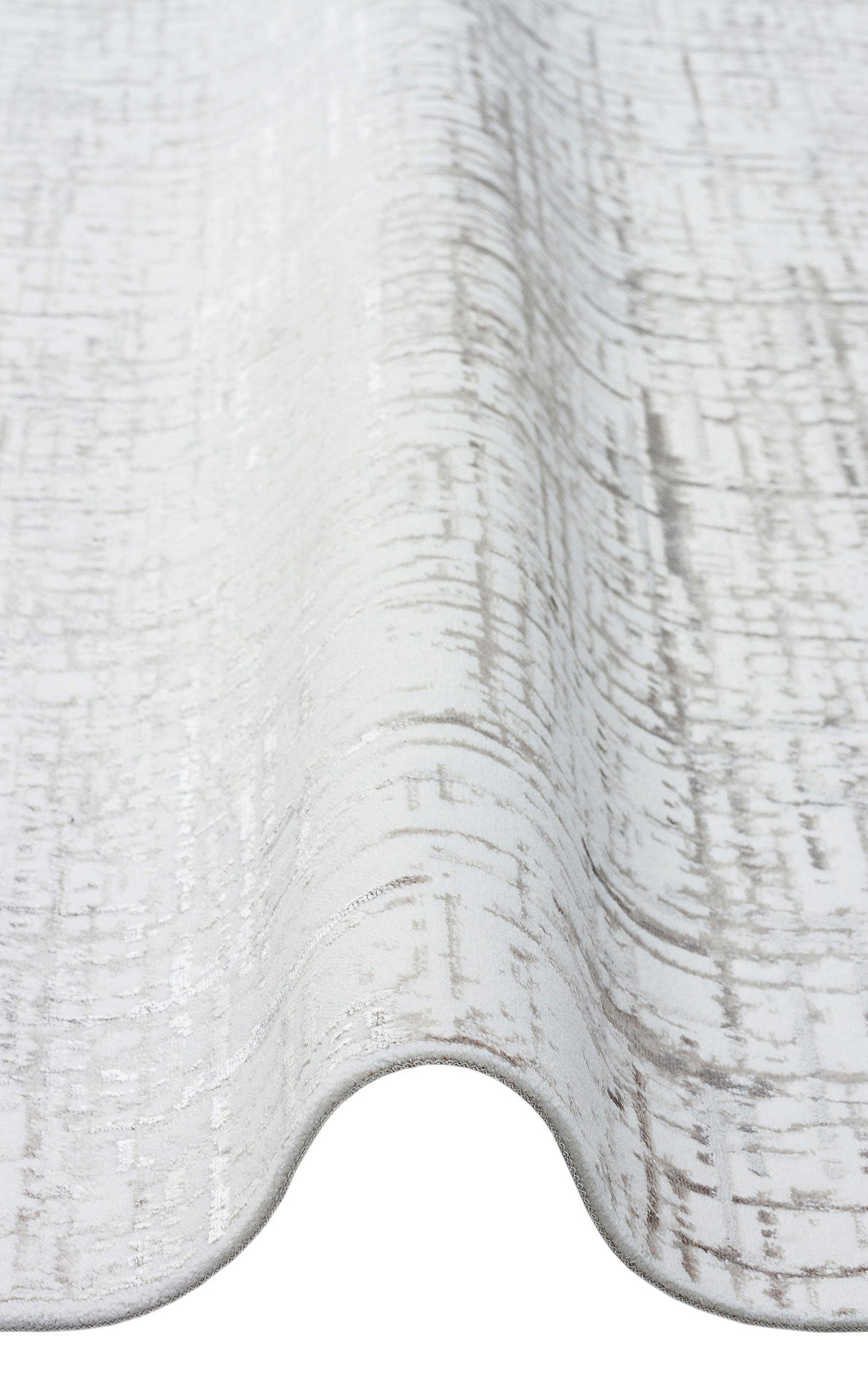 Modern Area Rug - Machine Made Cream Rug With Washable Non Slip Soft Texture