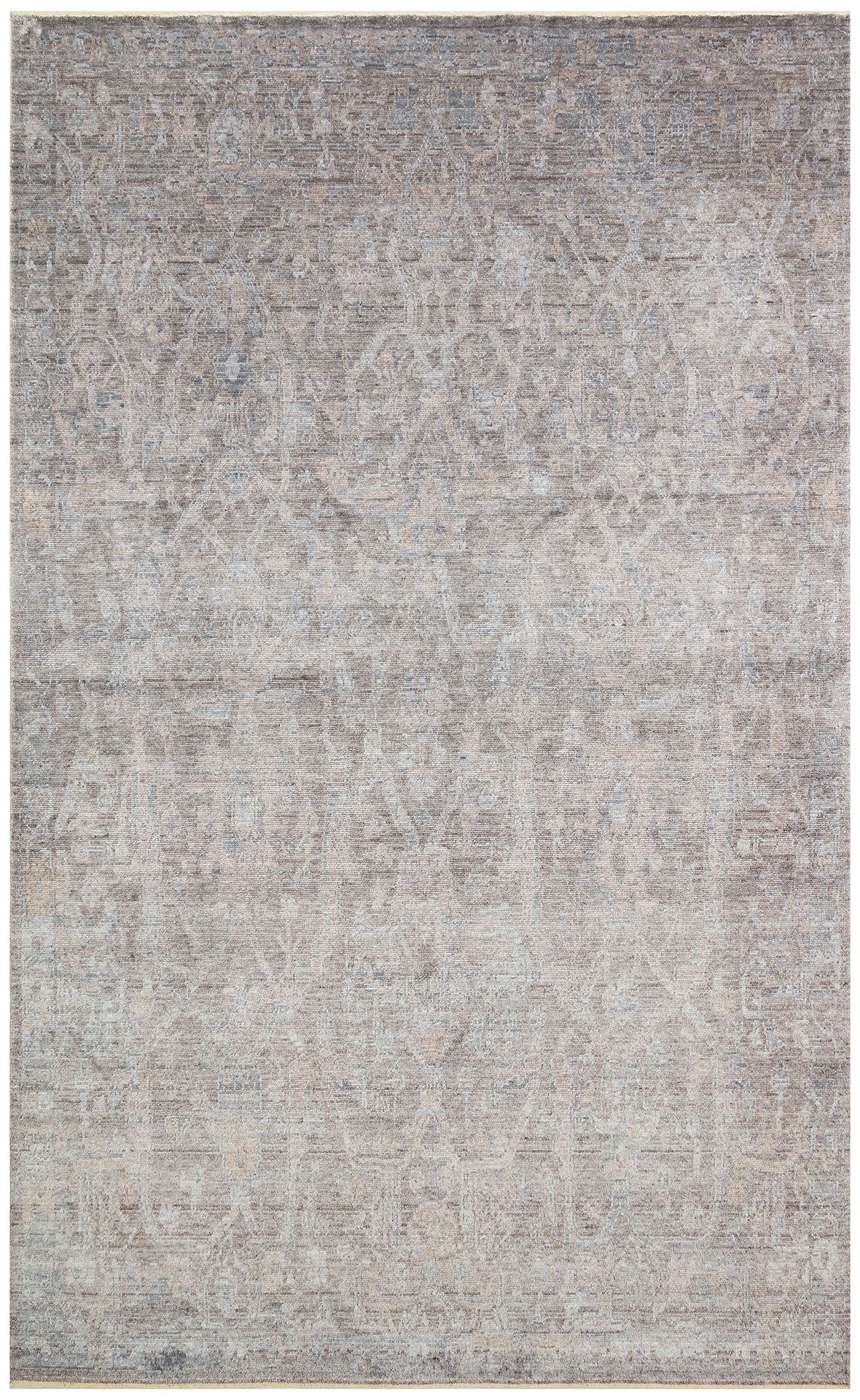 Ushak Grey Rug – Handmade Flatweave Rug | Overdyed Classic Grey Carpet, Anti Slip