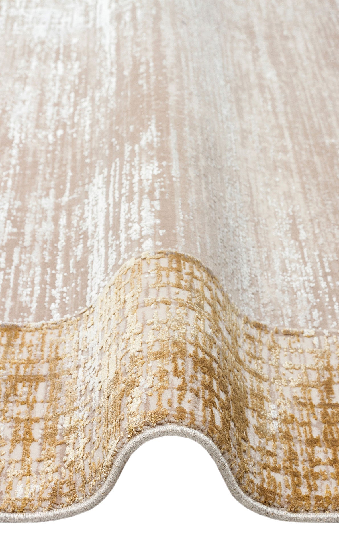 Classic Beige Area Rug – Overdyed Textured Carpet | Machine Made Rug, Soft Texture