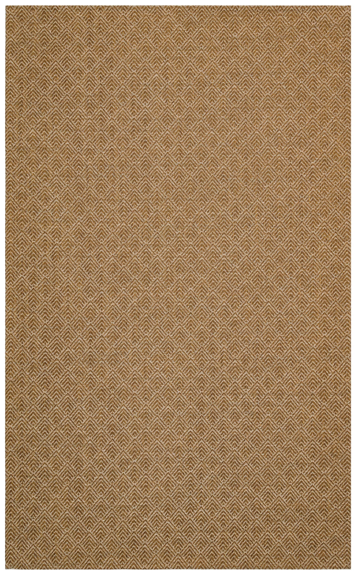 Cotton Kilim Rug - Brown Geometric Kilim Carpet | Non Slip, Easy Clean, Soft Texture