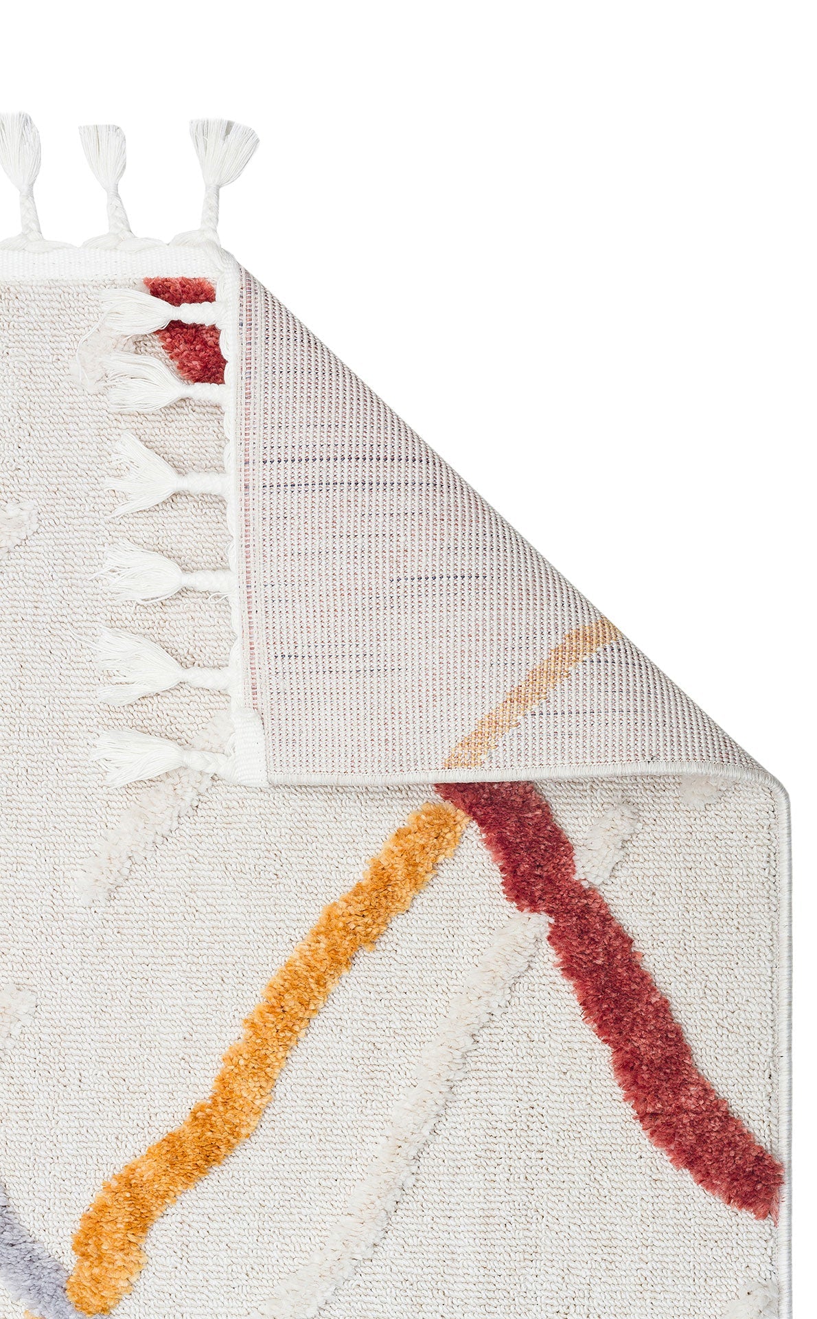 Scandinavian Geometric Rug – Modern Area Rug with Ethnic Pattern Carpet Design