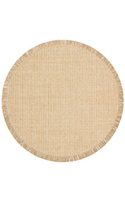 Deutschlandsberg Beige Round Modern Cotton Kilim