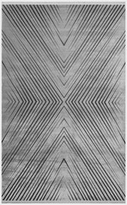 Anthracite Zigzag Area Rug – Machine Made Rug With High Low Texture & Soft Touch
