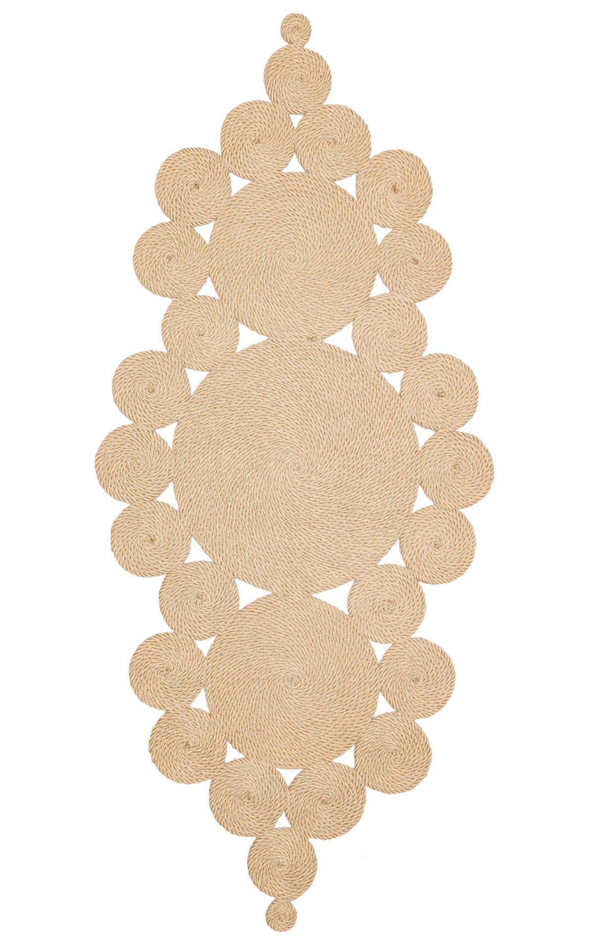 Cotton Jute Rug - Modern Beige Area Rug | Washable Non Slip Flatweave Design