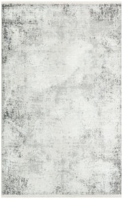 Vintage Machine Made Rug – Cream Area Rug With Aging Pattern & Soft Texture