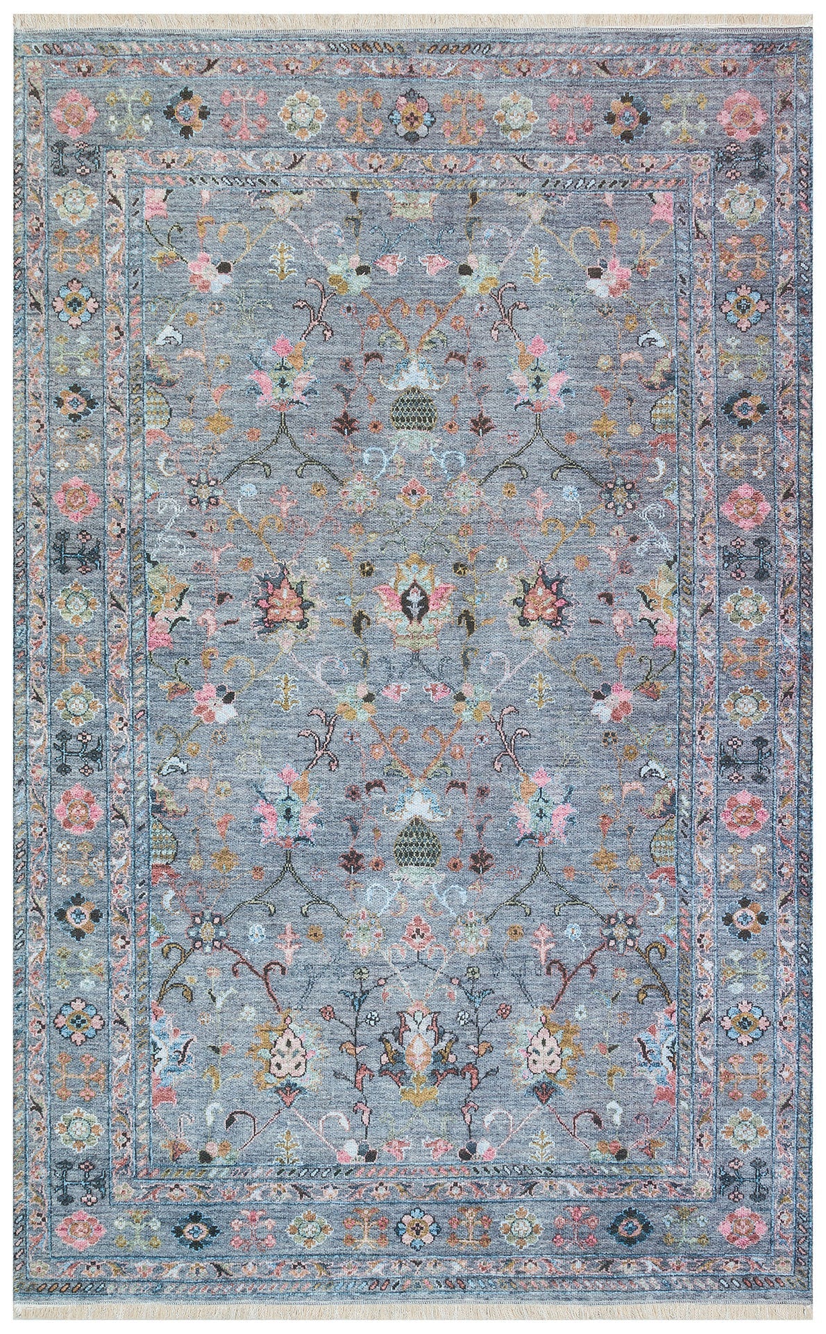 Vintage Kilim Rug – Blue Kilim Rug Washable Non Slip Flatweave Carpet