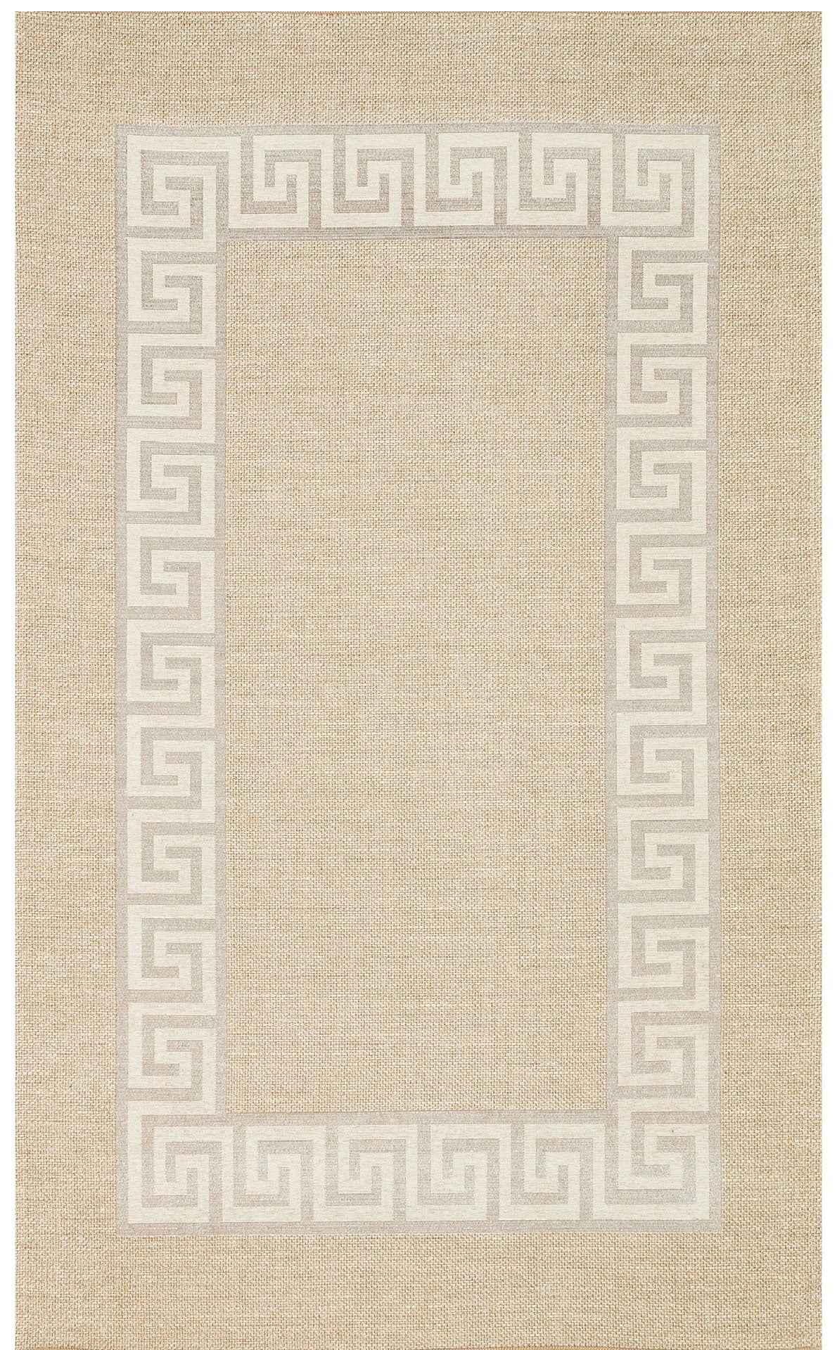 Cotton Kilim Rug – Beige Geometric Woven Flatweave Area Rug Non Slip