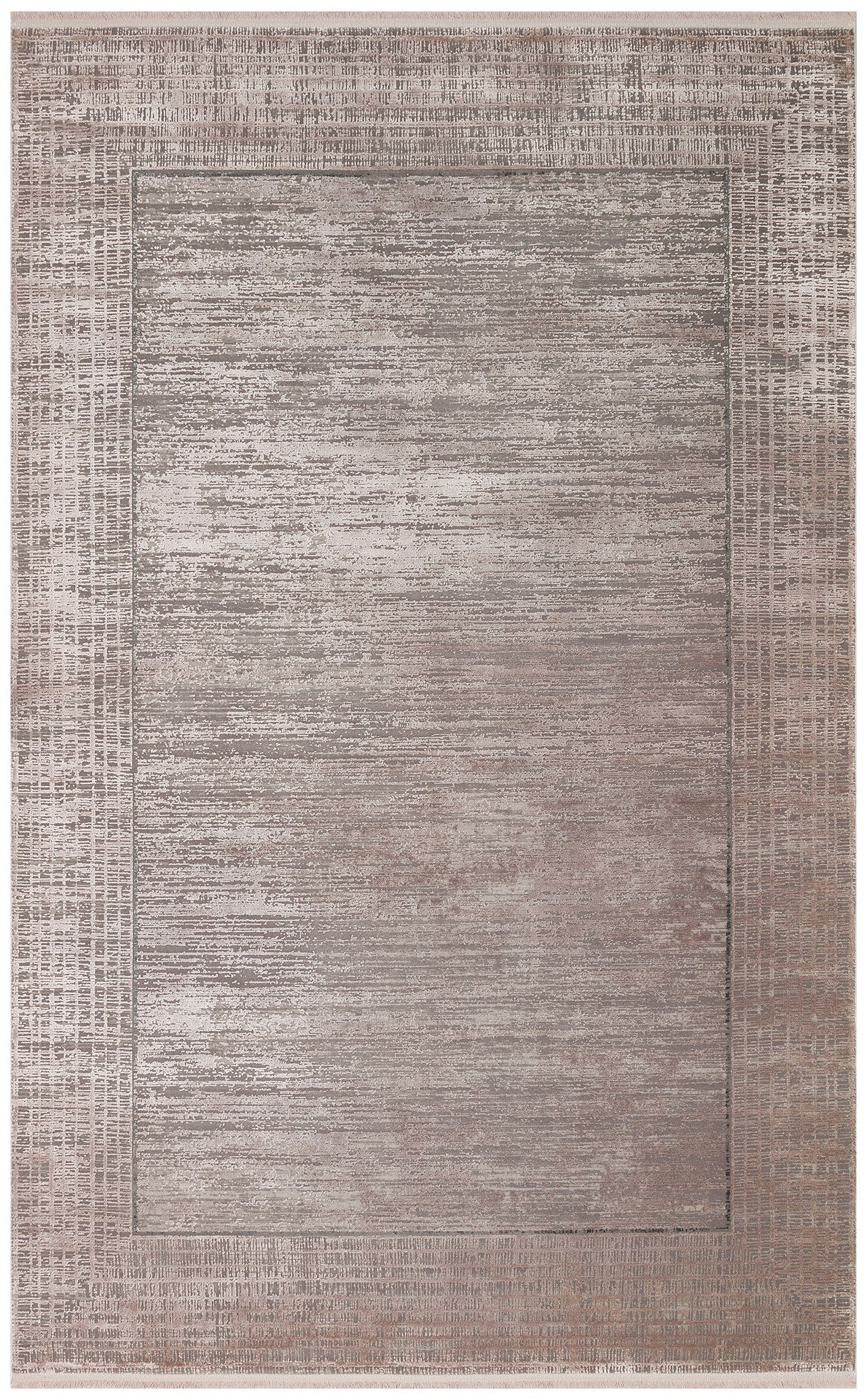 Machine Made Area Rug | Beige Classic Overdyed Textured Flatweave Carpet