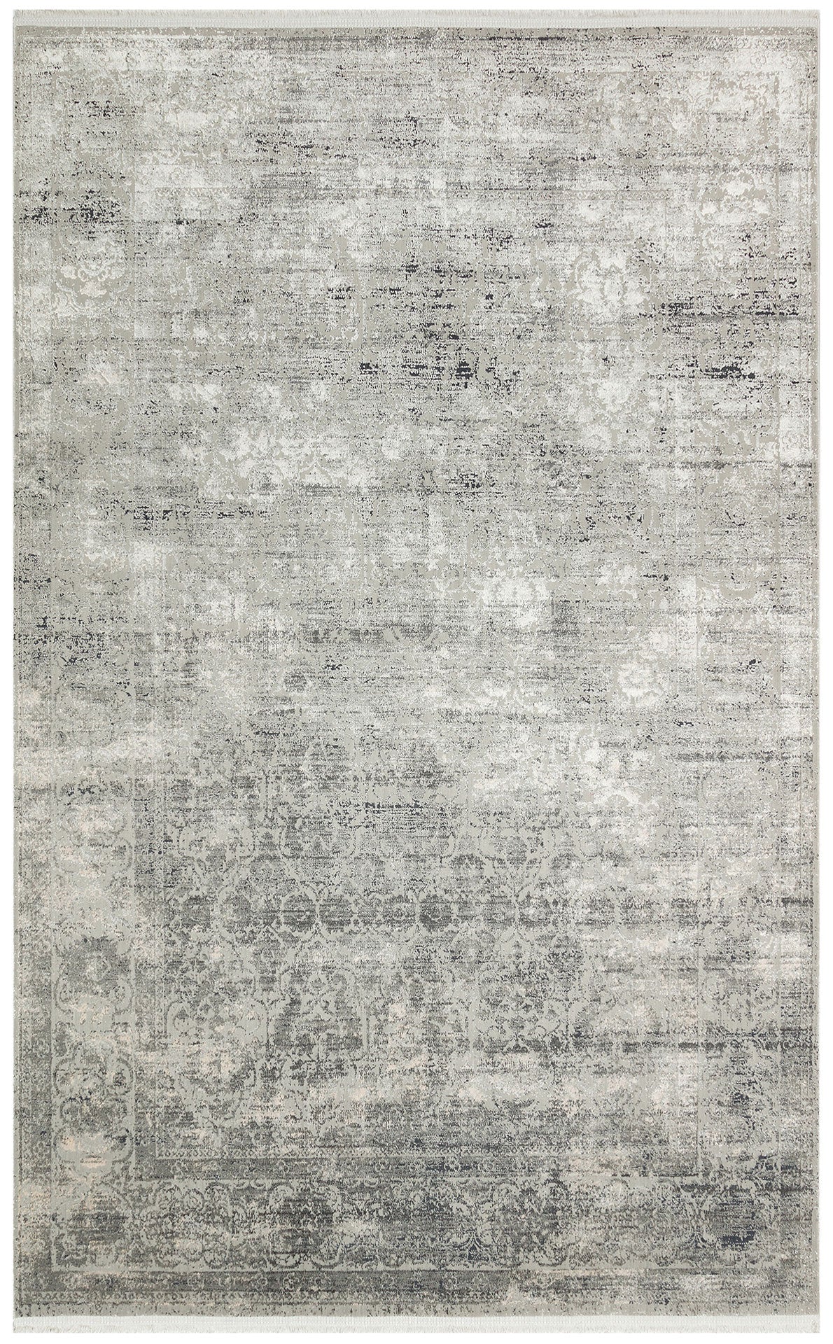 Vintage Area Rug – Grey Machine Made Rug | Soft Touch Carpet, Easy Clean