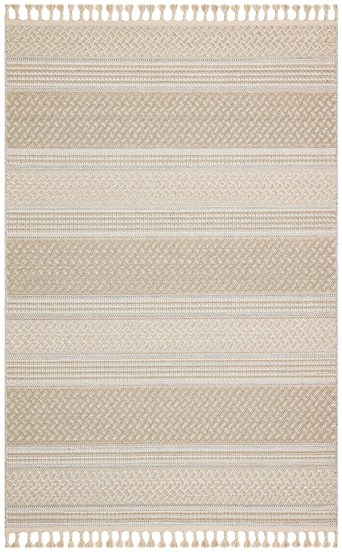 Beige Jute Area Rug – Machine Made Rug With Soft Texture & Dust Free Design
