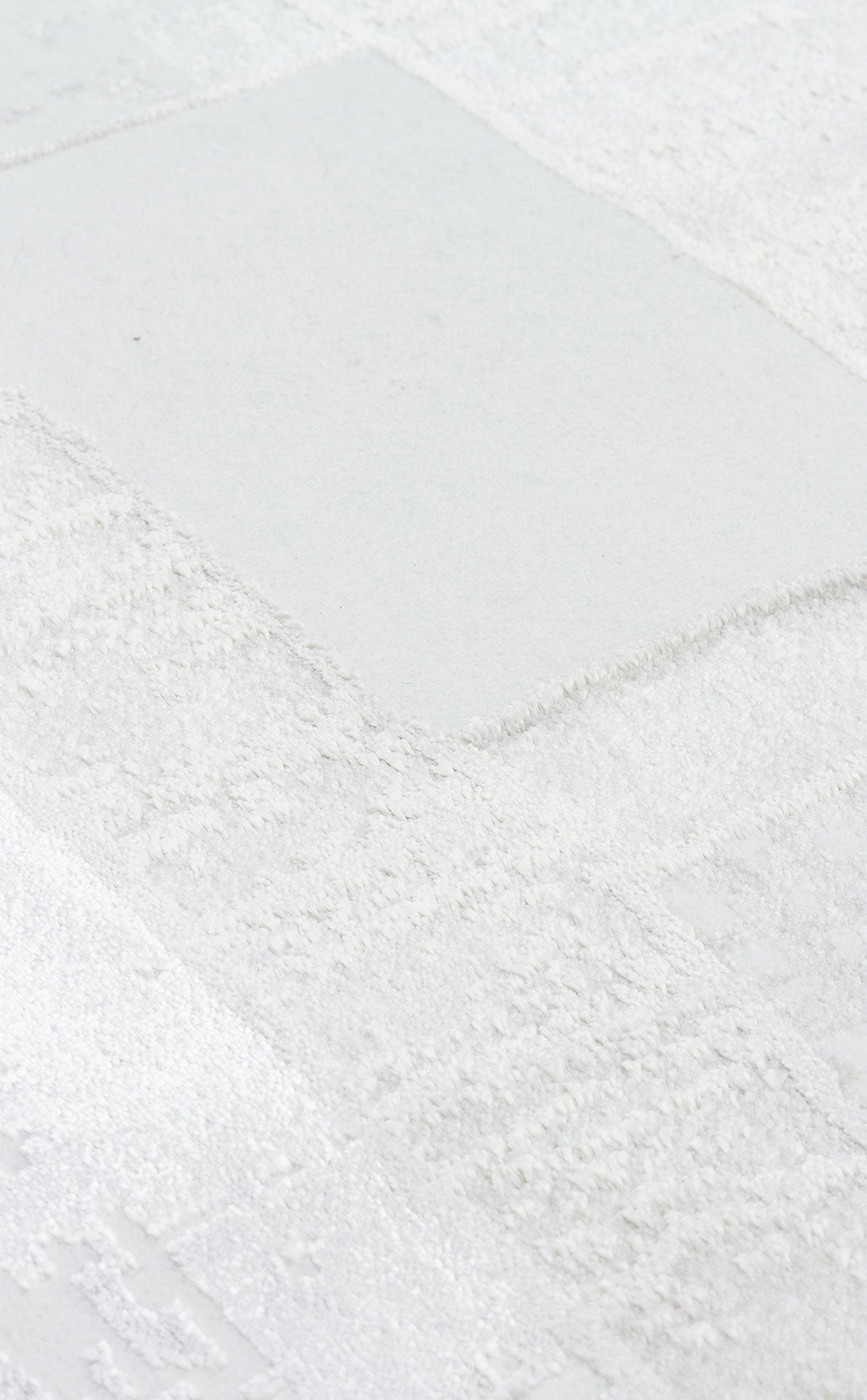 Cream Patchwork Rug - Machine Made Area Rug With Soft Texture & Non Slip Pad