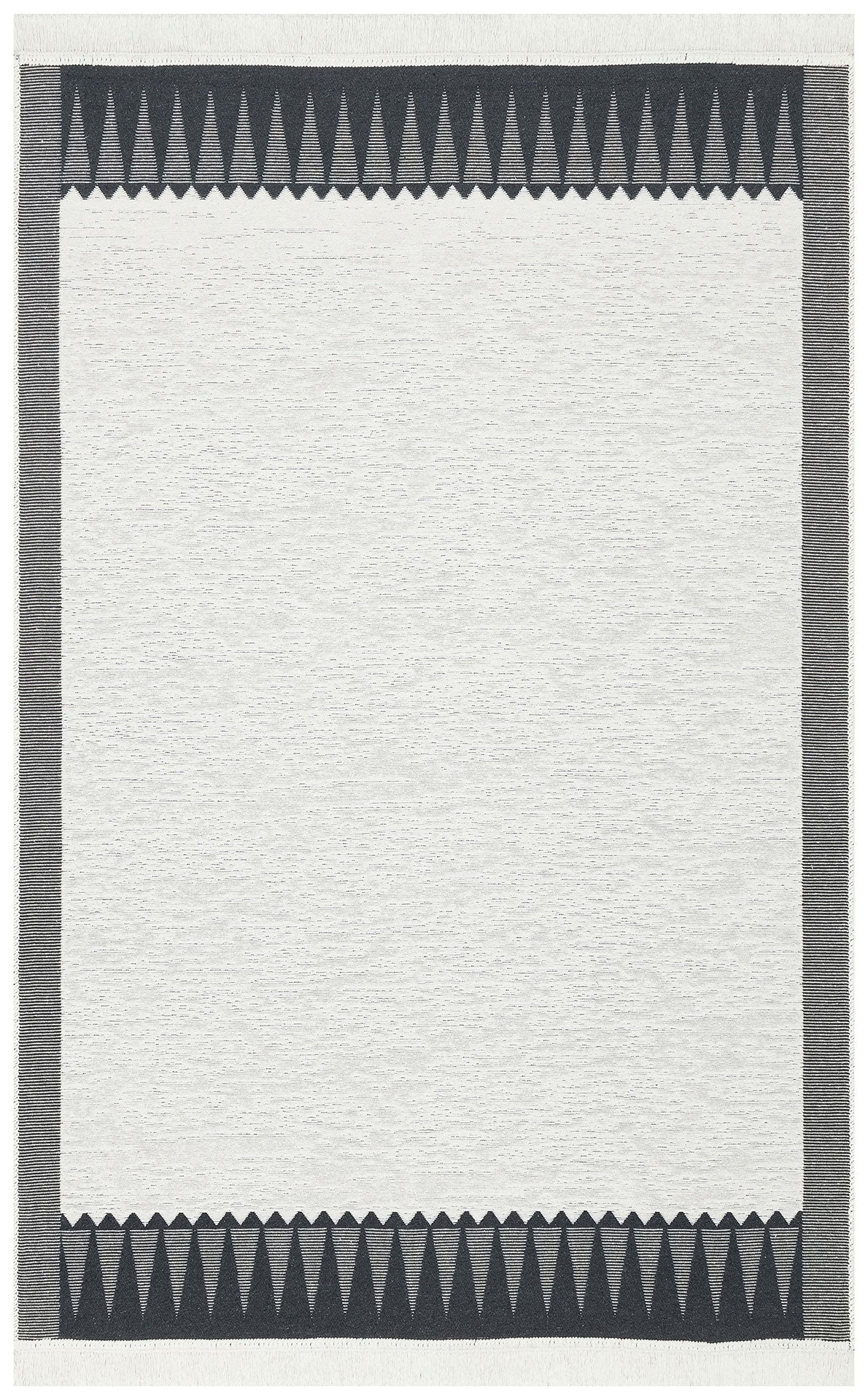 Cotton Kilim Rug – Geometric Modern Woven Double Sided Flatweave Carpet