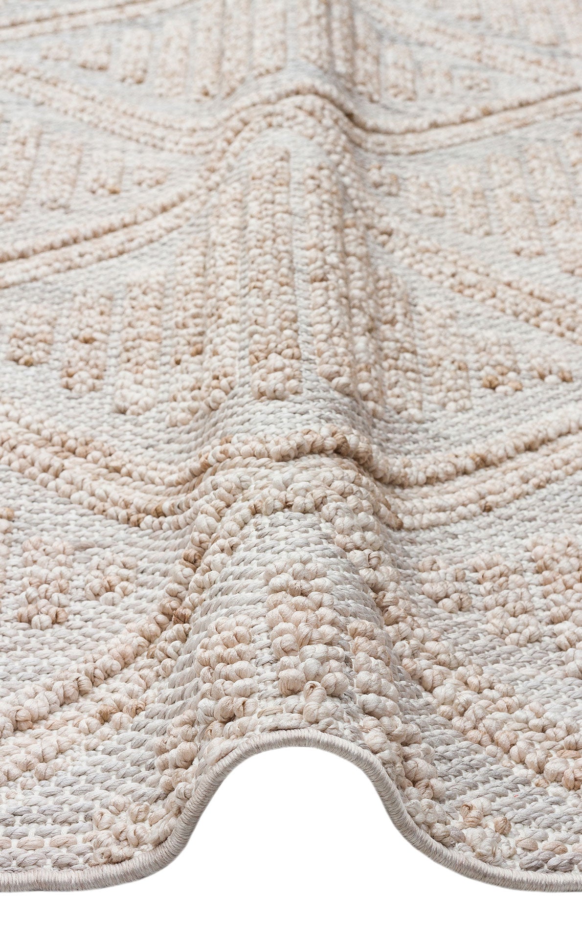 Grey Geometric Area Rug - Machine Made Rug | Modern Home Carpet Flatweave