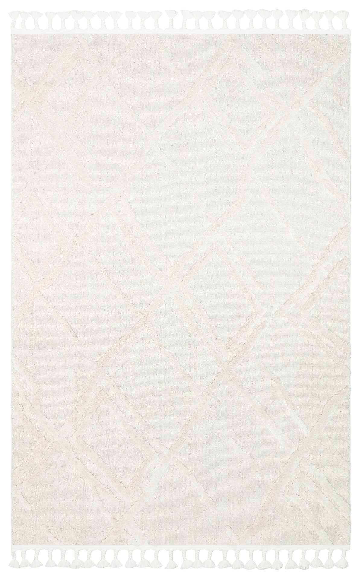 Scandinavian Geometric Rug | Modern Floor Carpet, Washable Non Slip, Easy Clean Soft Textured
