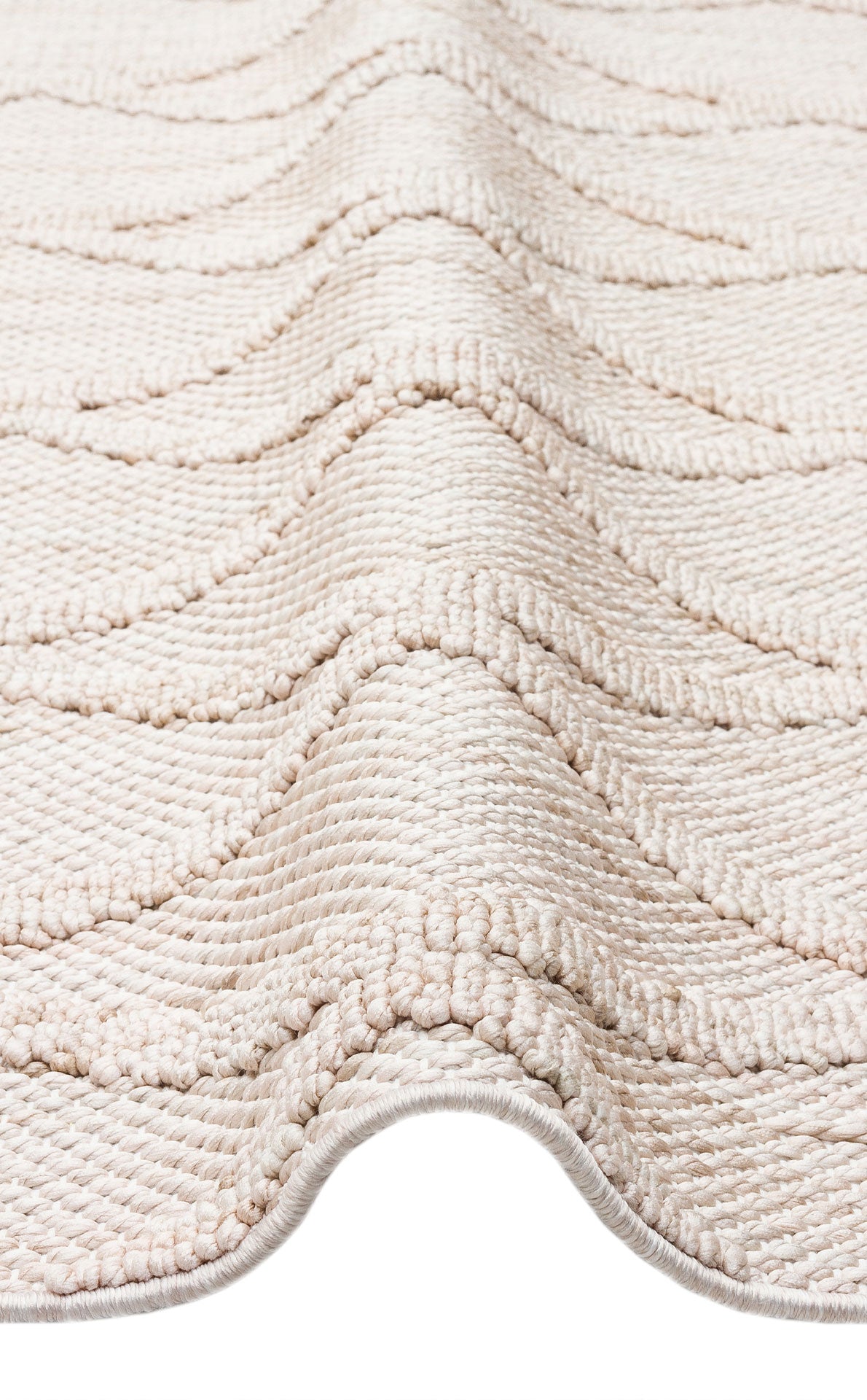Machine Made Area Rug – Beige Geometric Flatweave Carpet by Eko Rugs