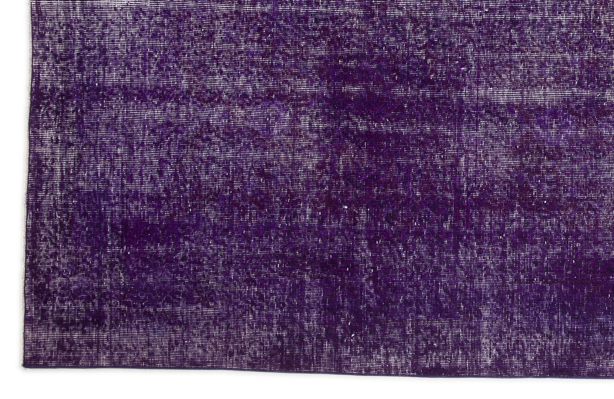 Atina Purple Vintage Wool Handmade Area Rug 6'5" x 10'0"