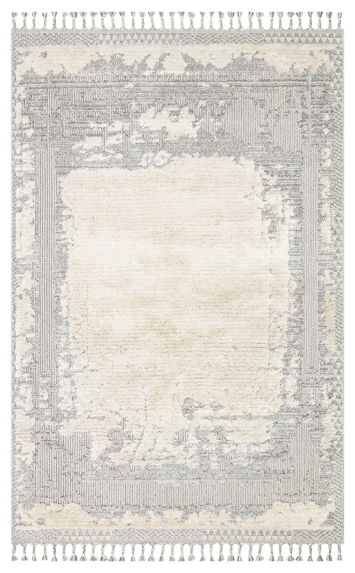 Modern Machine Made Rug - Cream Area Rug | Soft Texture, Dust Free Carpet
