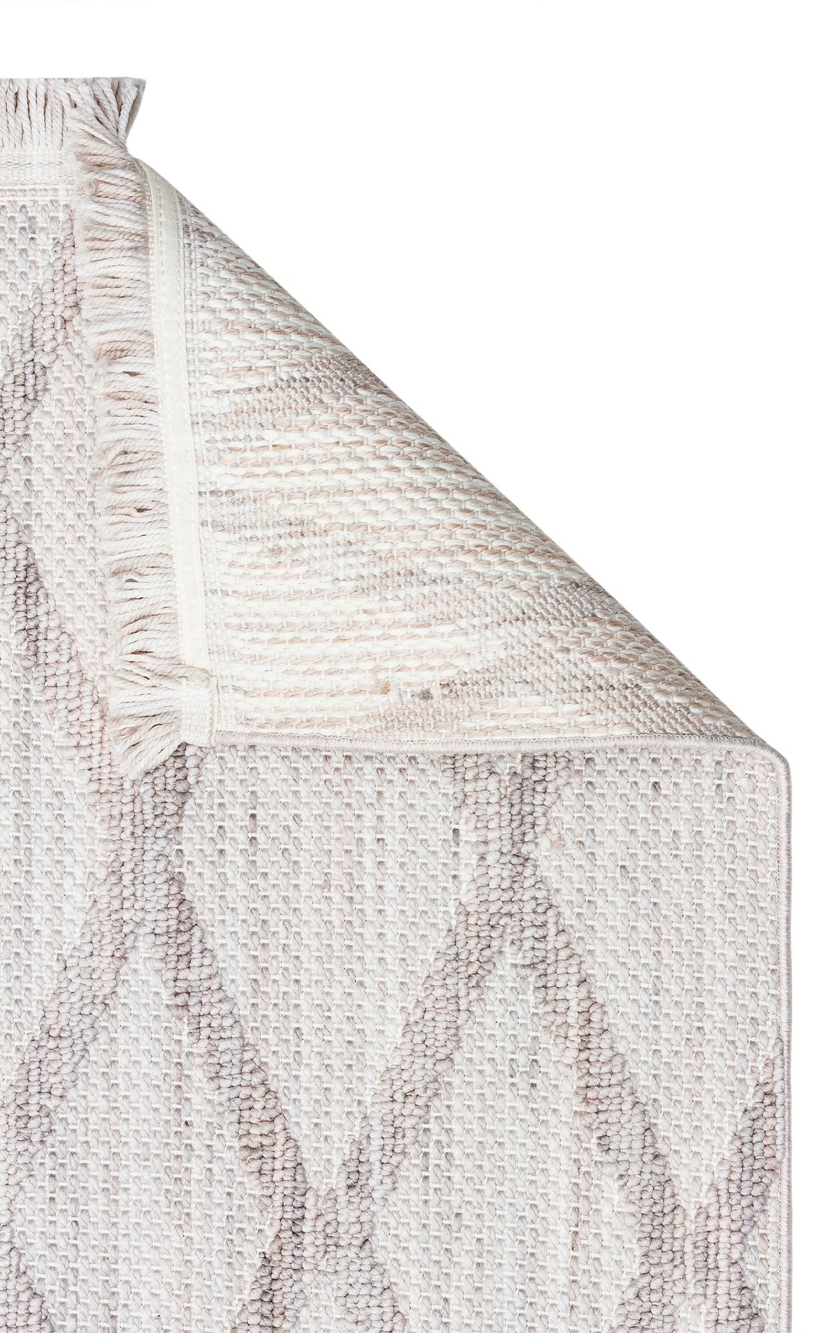 Grey Geometric Area Rug - Machine Made Carpet | Dustproof, Easy Clean, Antislip Flatweave