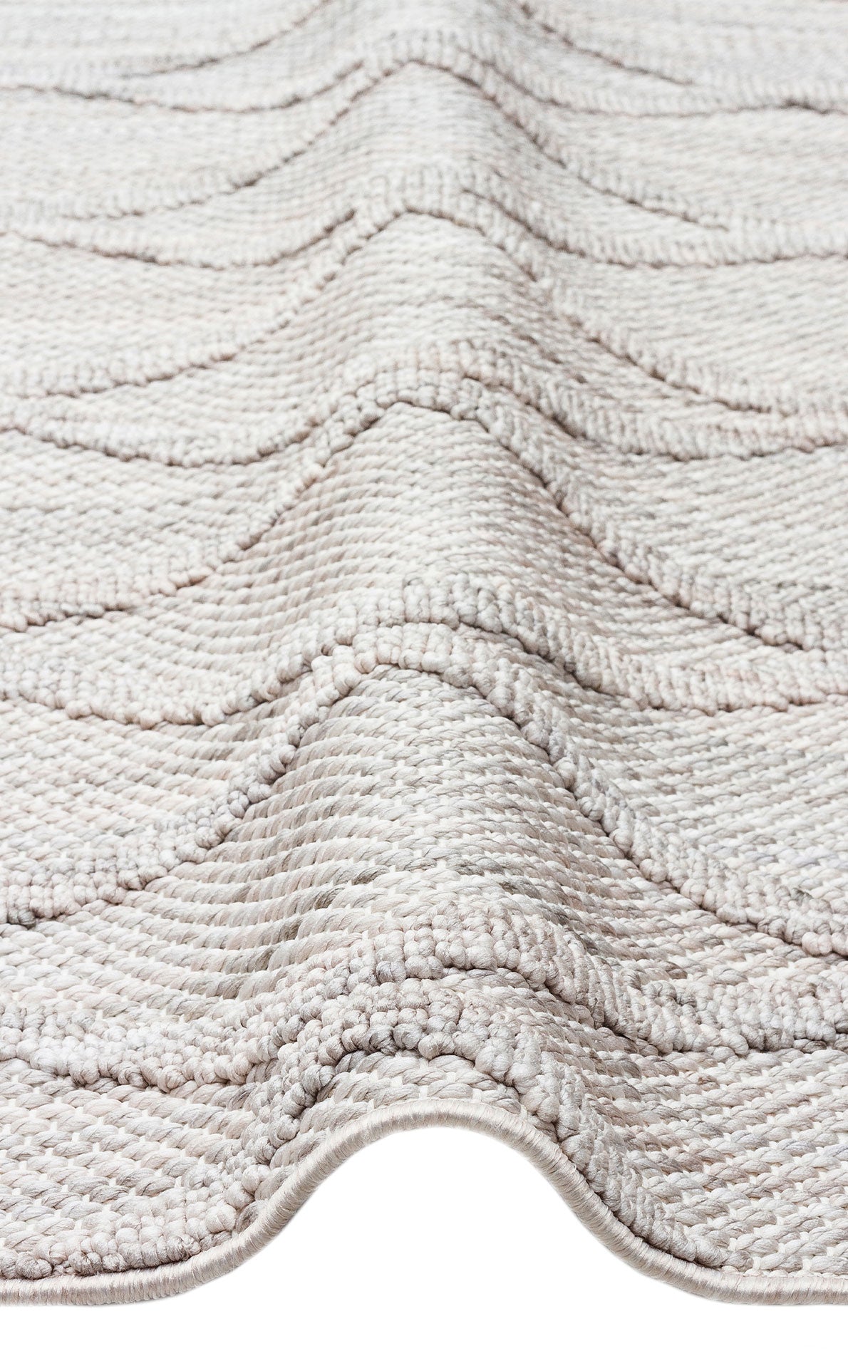 Machine Made Area Rug - Grey Geometric Flatweave Carpet | Dustproof, Easy Clean