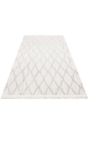 Grey Geometric Area Rug - Machine Made Carpet | Dustproof, Easy Clean, Antislip Flatweave