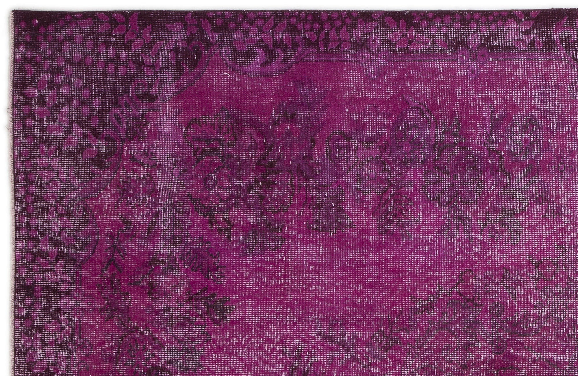Atina Pink Vintage Wool Handmade Area Rug 5'8" x 9'1"