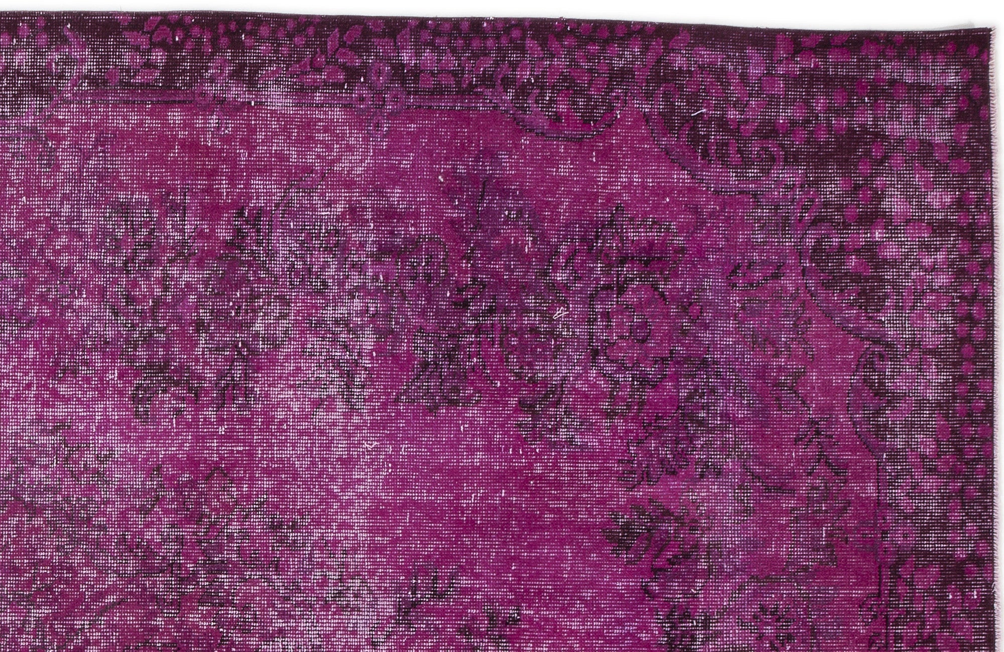 Atina Pink Vintage Wool Handmade Area Rug 5'8" x 9'1"