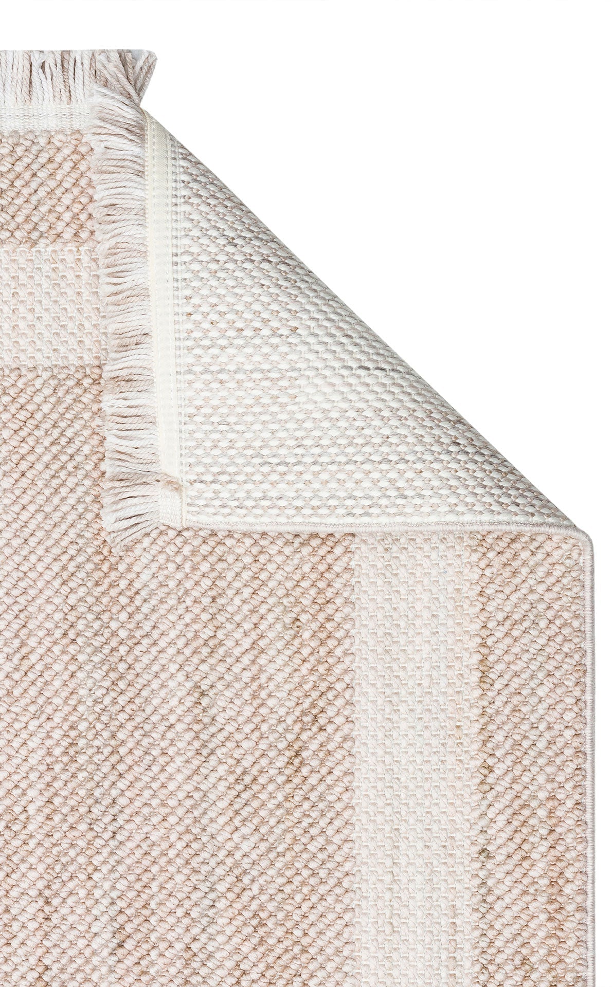 Creamsmunster Beige Frame Machine Made Area Rug