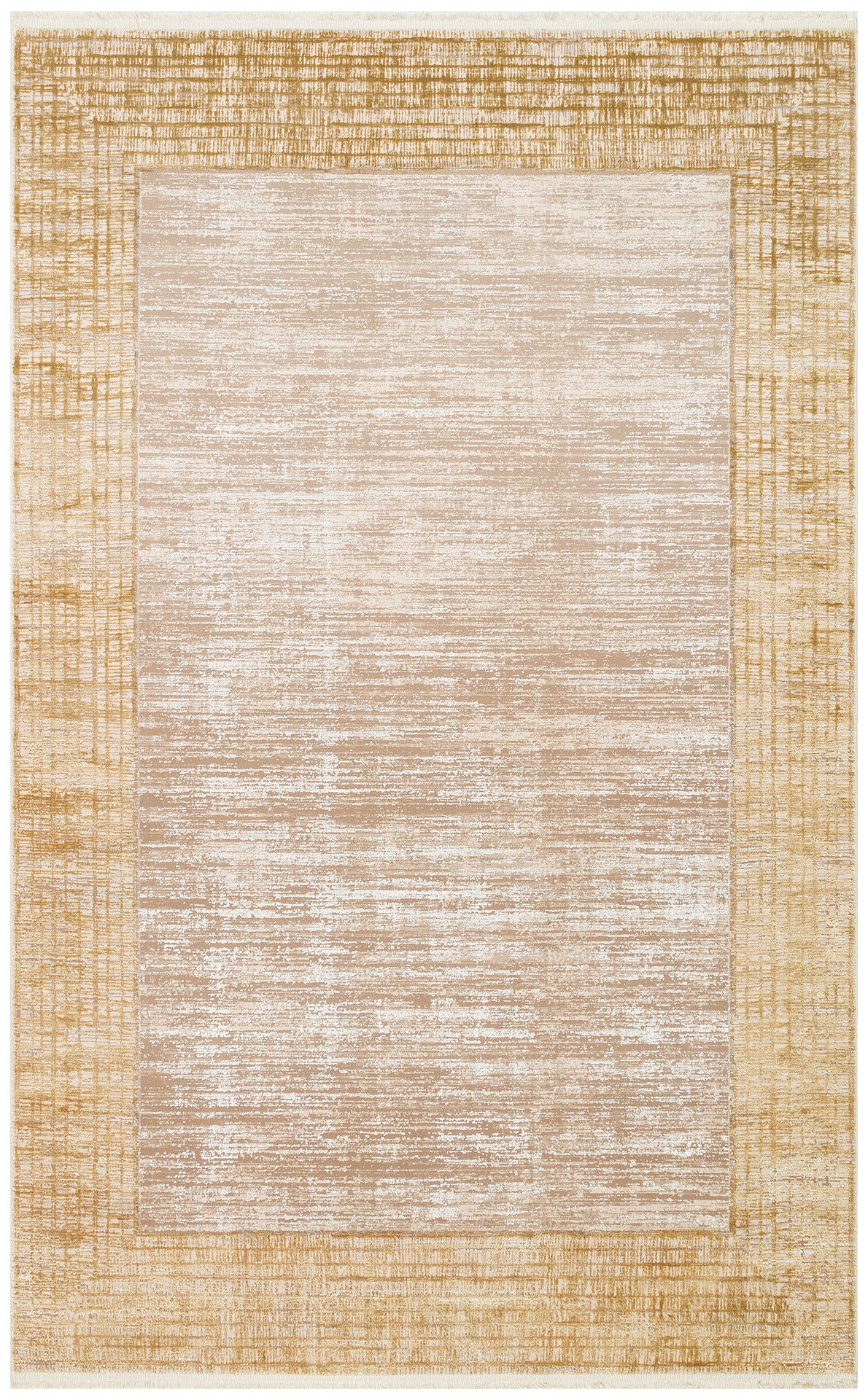 Classic Beige Area Rug – Overdyed Textured Carpet | Machine Made Rug, Soft Texture