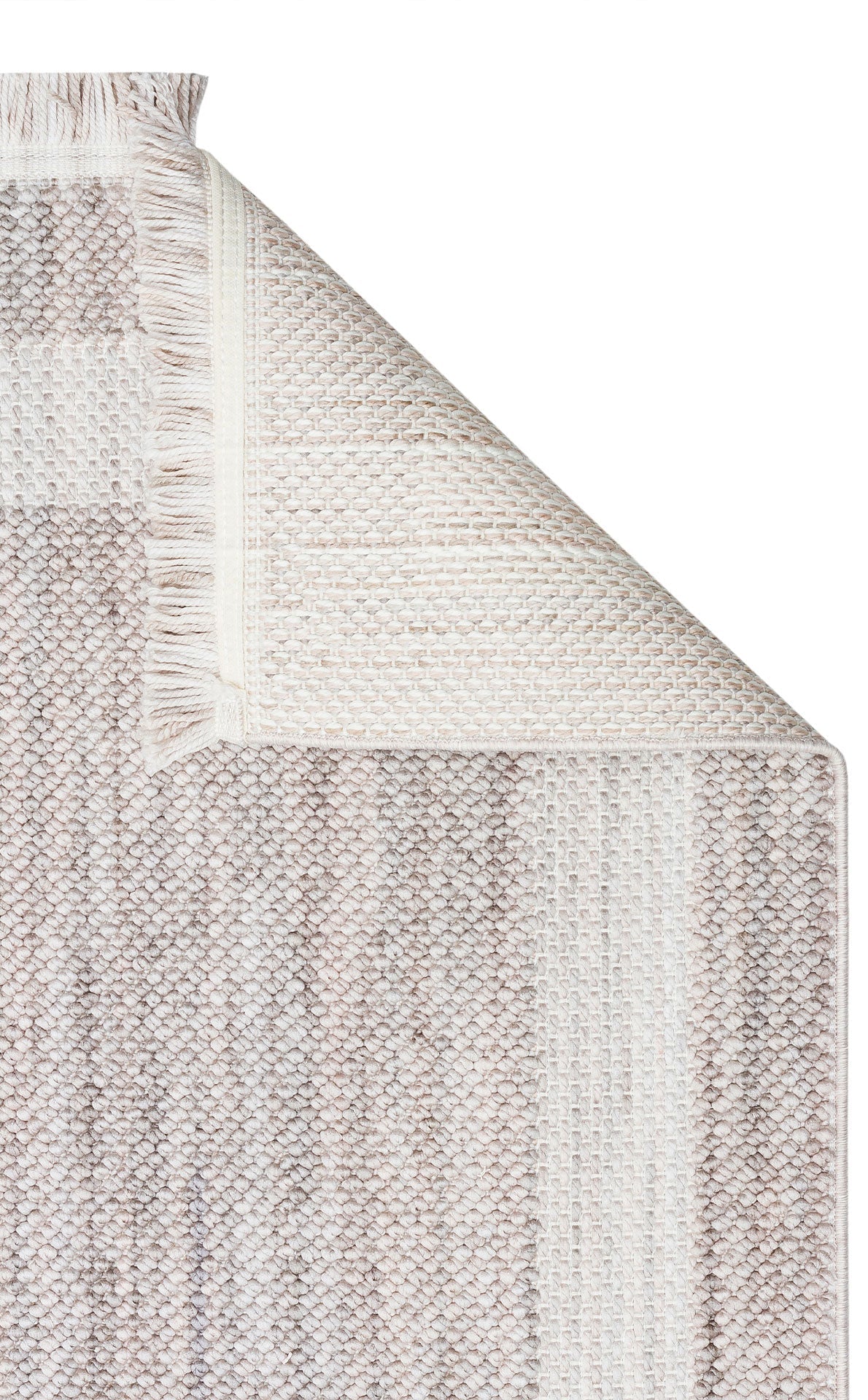 Grey Area Rug – Machine Made Rug with Soft Texture | Modern Flatweave Carpet