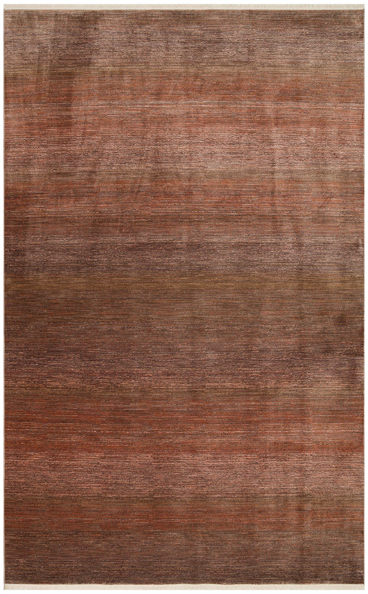 Modern Machine Made Rug – Brown Area Rug With Non Slip Flatweave Texture