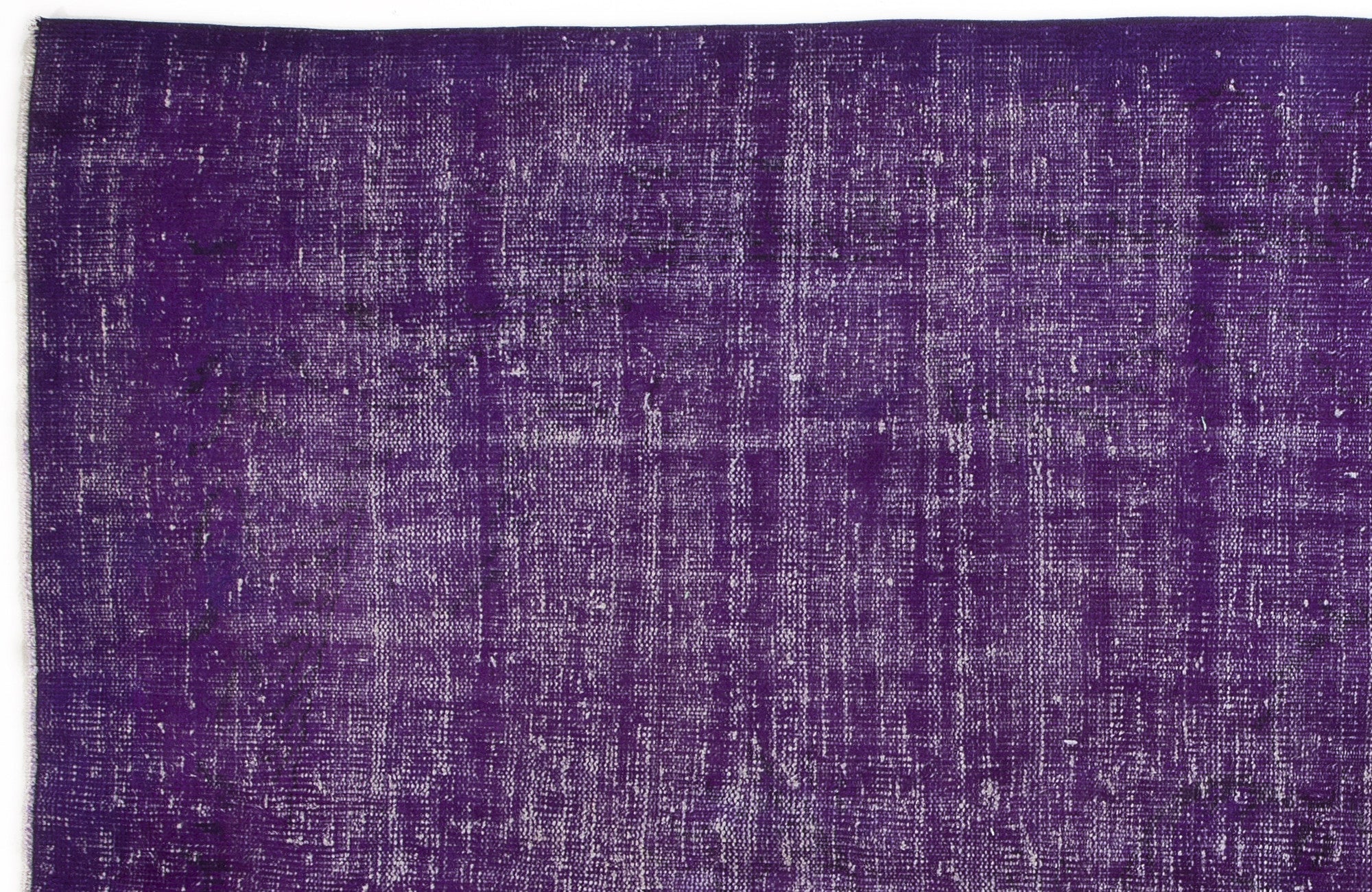 Atina Purple Vintage Wool Handmade Area Rug 5'11" x 9'3"