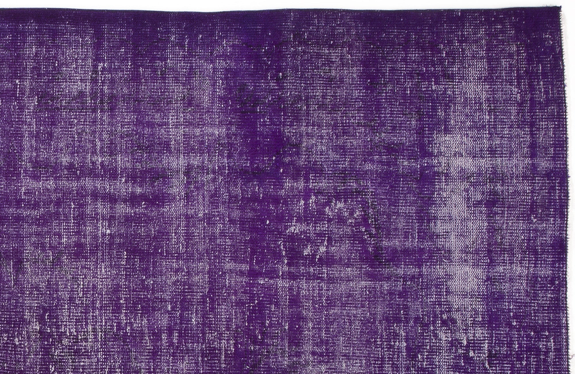 Atina Purple Vintage Wool Handmade Area Rug 5'11" x 9'3"