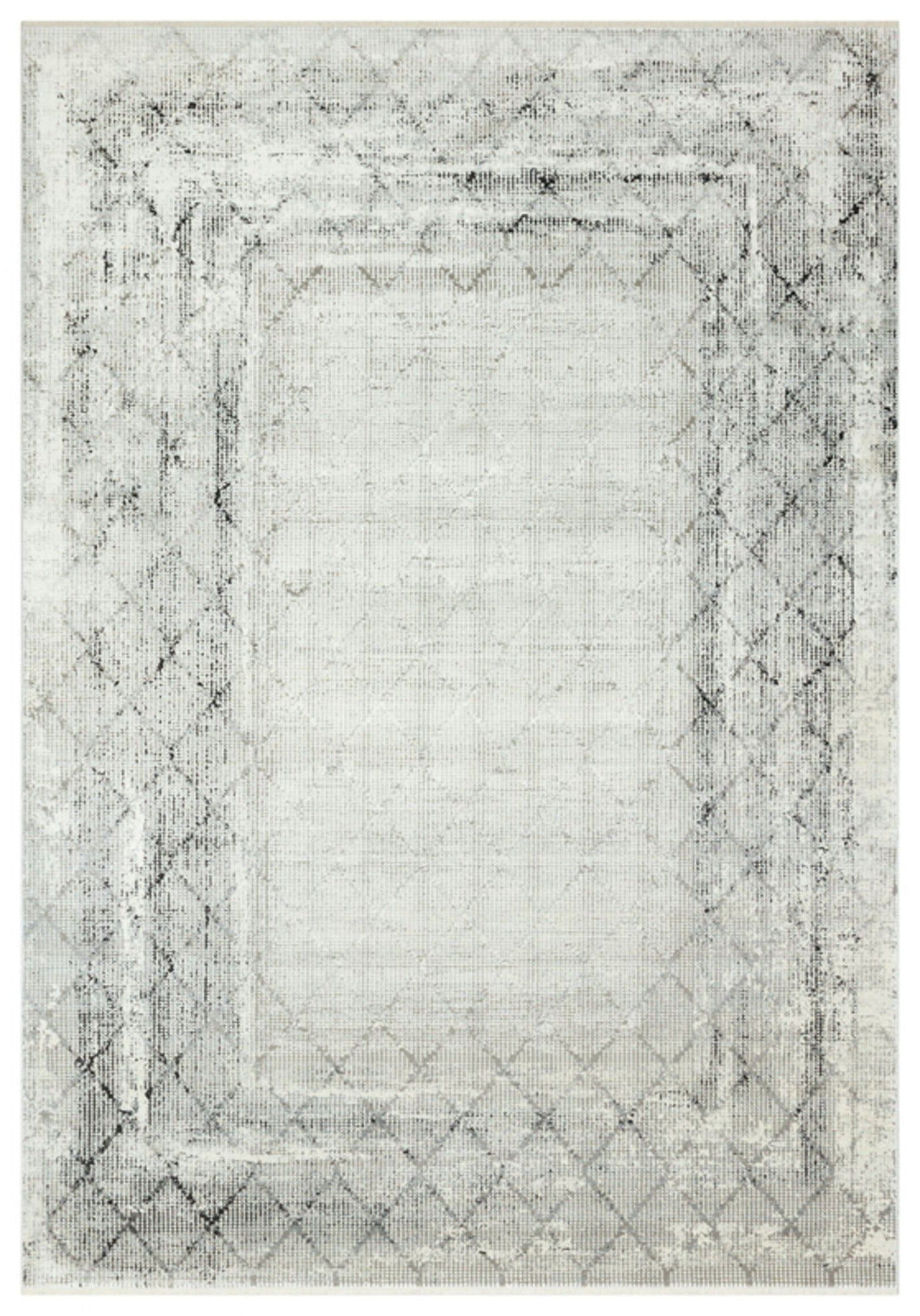 Cream Bamboo Area Rug – Machine Made Washable Anti Slip Floor Carpet for Living Room
