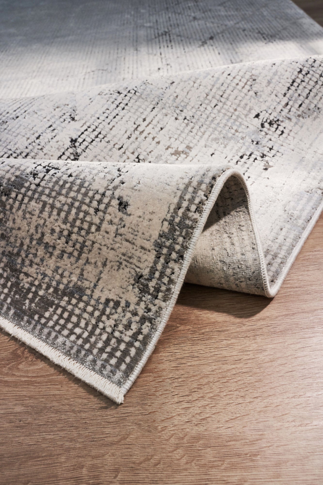 Cream Bamboo Area Rug – Machine Made Washable Anti Slip Floor Carpet for Living Room