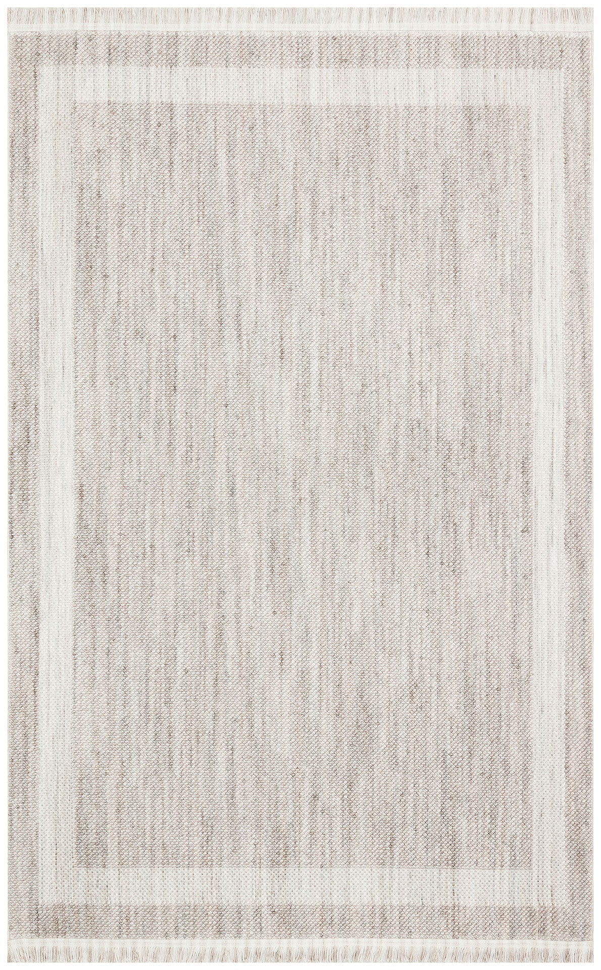 Grey Area Rug – Machine Made Rug with Soft Texture | Modern Flatweave Carpet