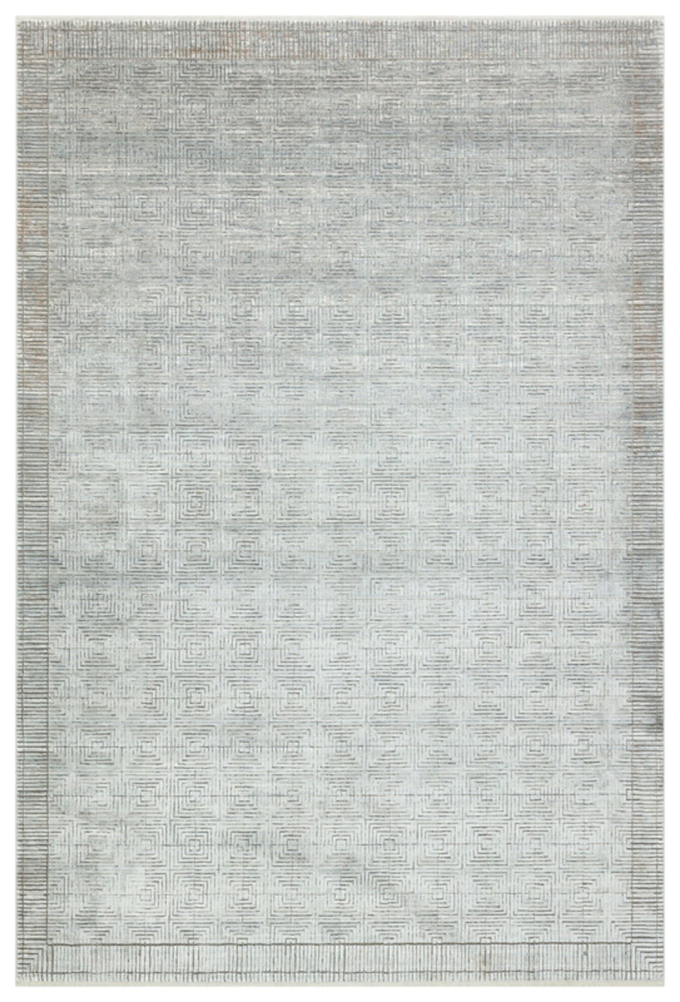 Modern Bamboo Area Rug – Machine Made Cream Rug for Living Room Heating