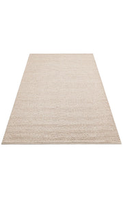 Modern Jute Kilim - Beige Hand Woven Carpet With Natural Sweater Pattern Flatweave