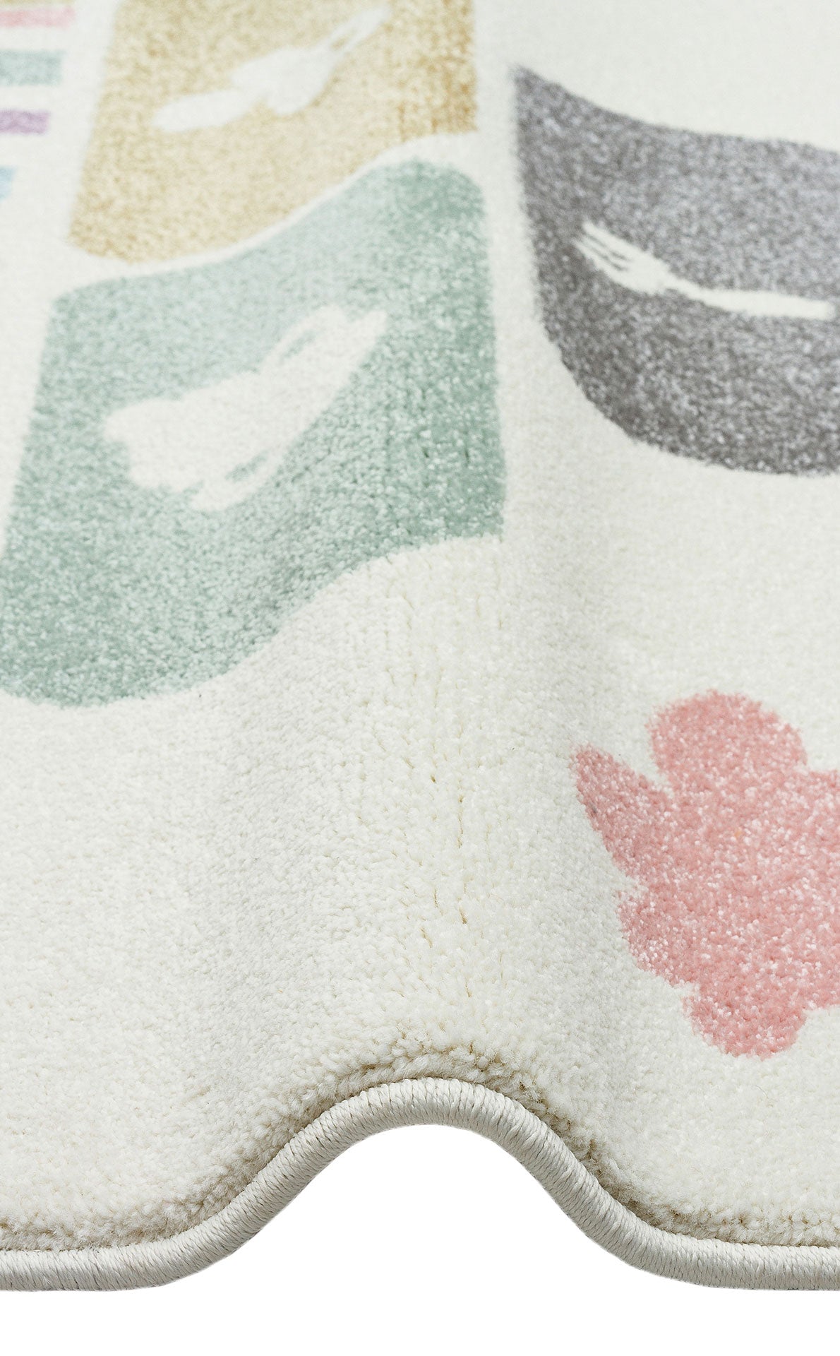 Kids Rug - Soft Figured Pattern Eko Rugs | Non Shedding, Dust Free Carpet