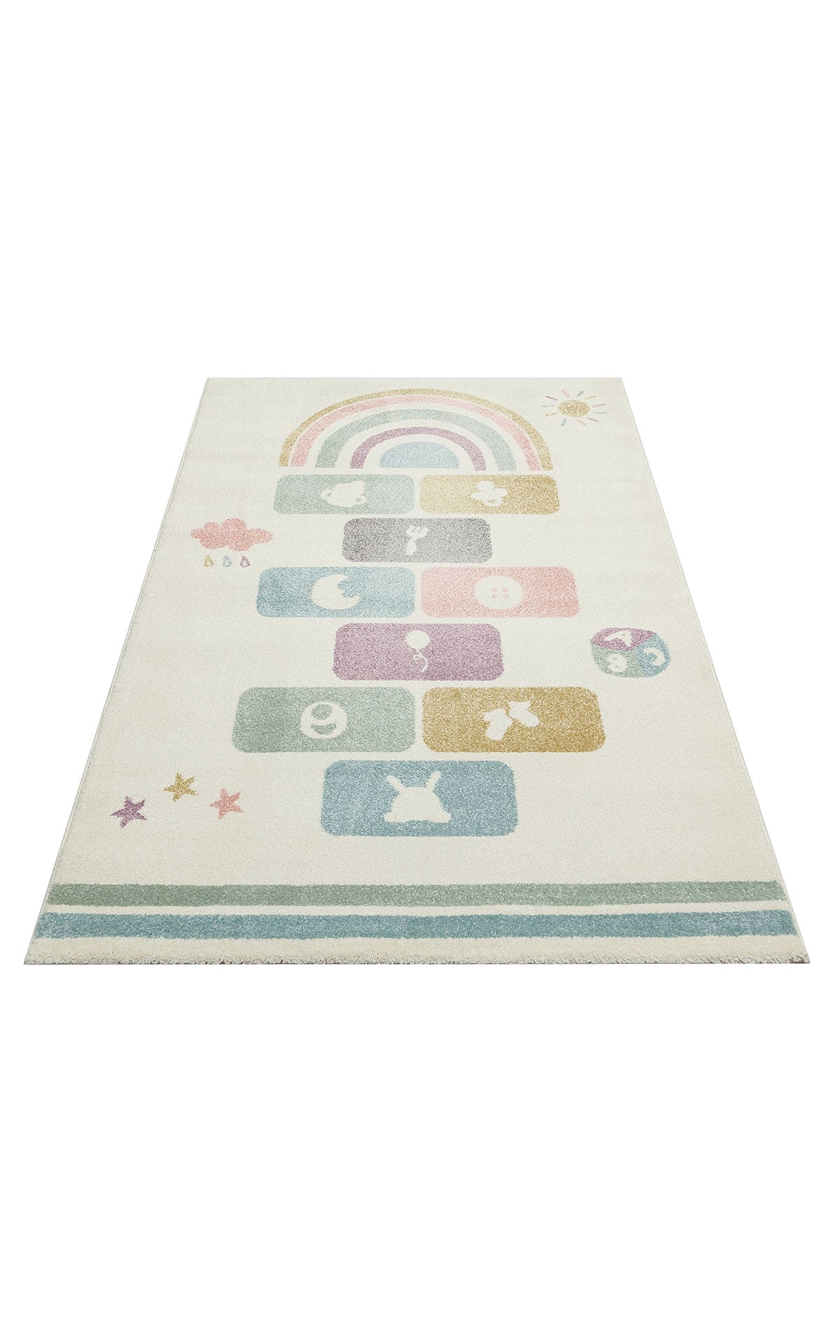 Kids Rug - Soft Figured Pattern Eko Rugs | Non Shedding, Dust Free Carpet