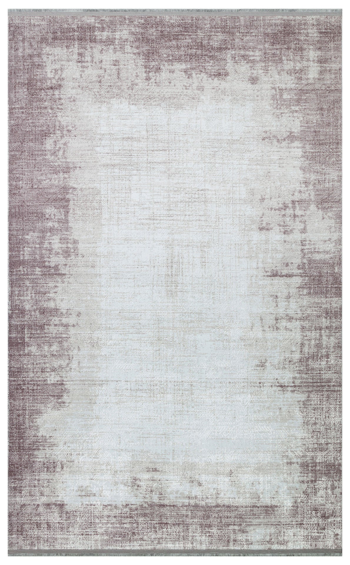 Modern Non Slip Rug – Pink Textured Area Floor Rug With Non Slip Base Mat