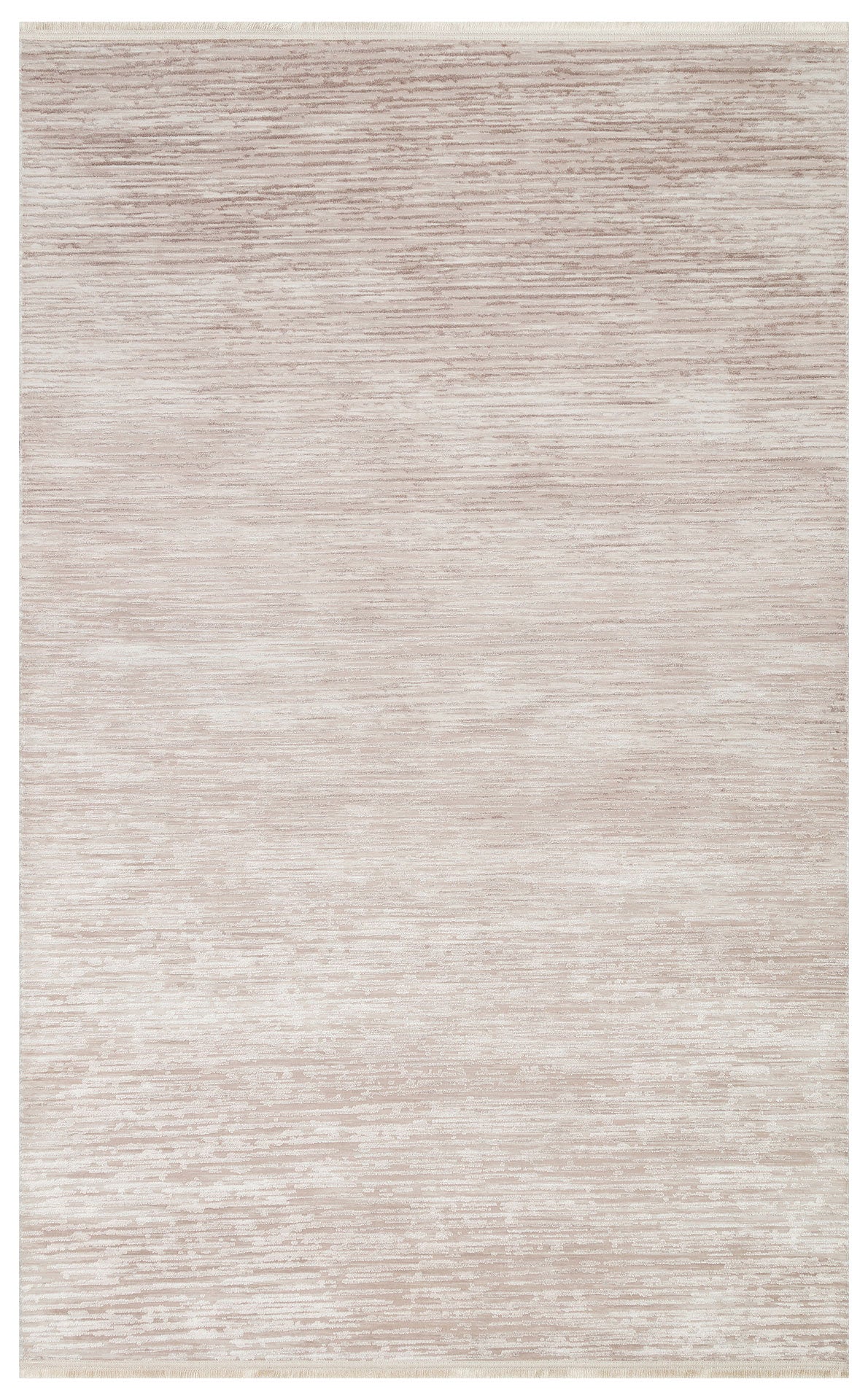 Modern Non Slip Rug - Machine Made Cream Textured Area Floor Rug With Anti Slip Base